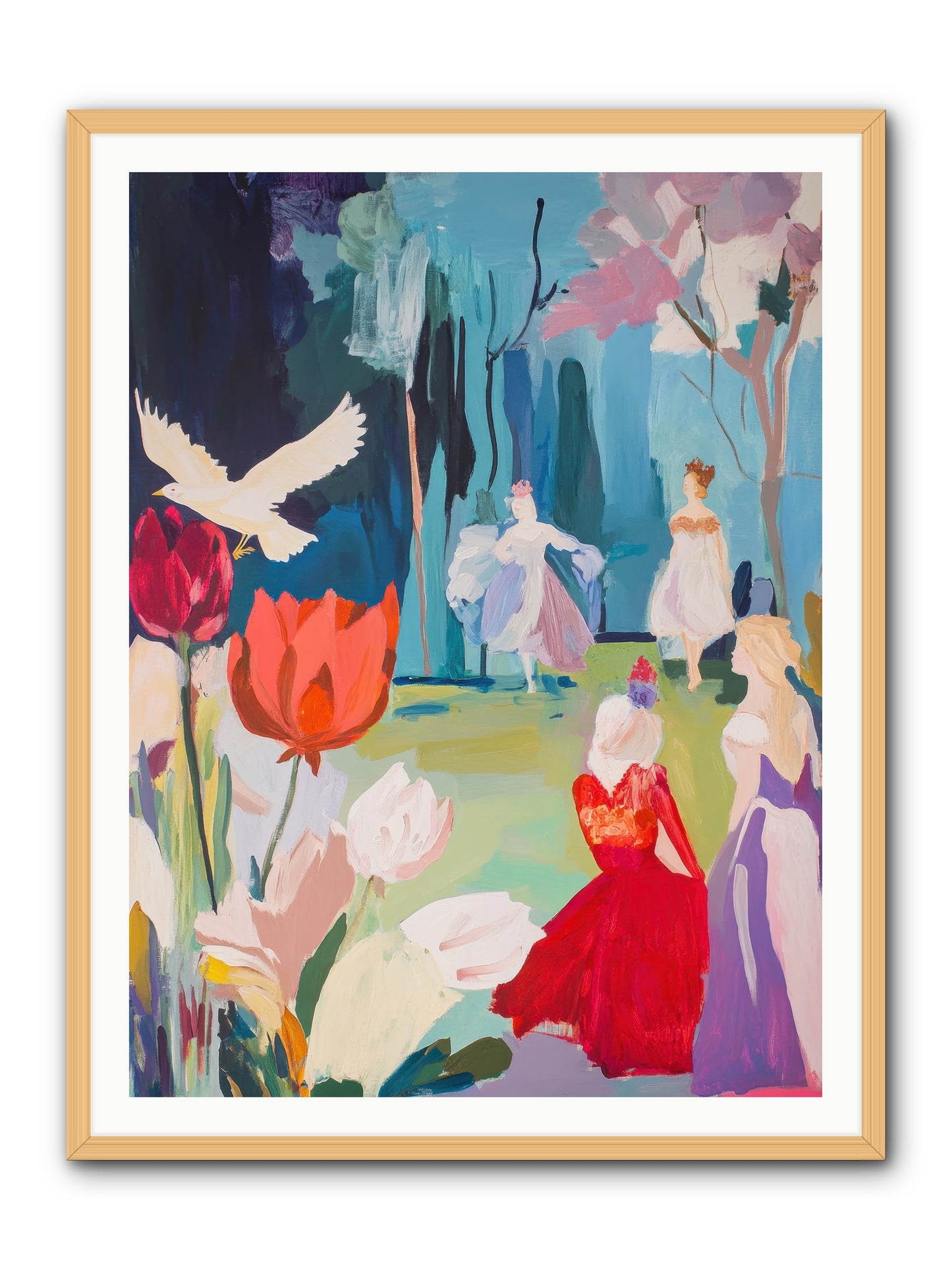 Vernal Celebrations -- Framed Print - Natural 36x48