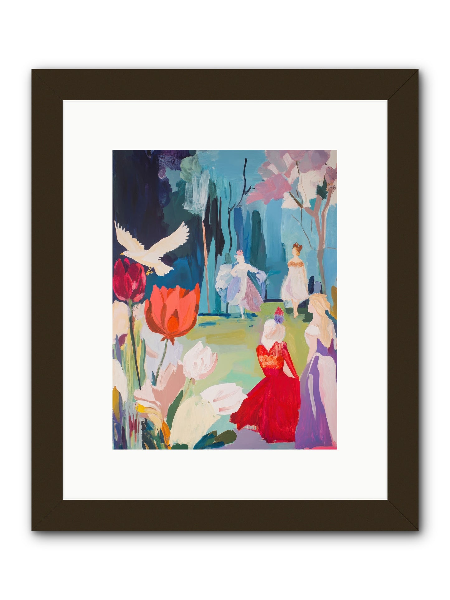 Vernal Celebrations -- Framed Print - Black 9x12