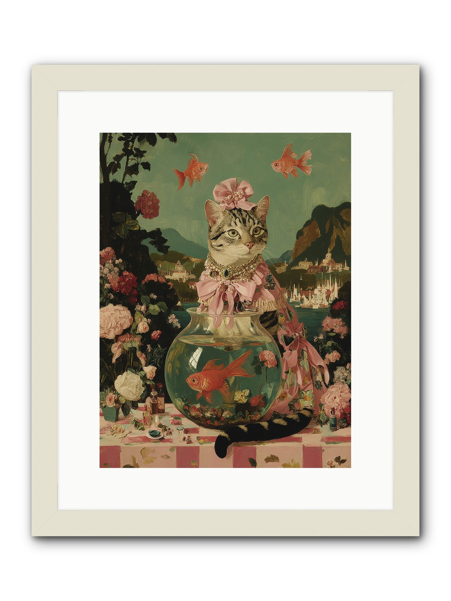 Verses Unfold -- Framed Print - White 12x16