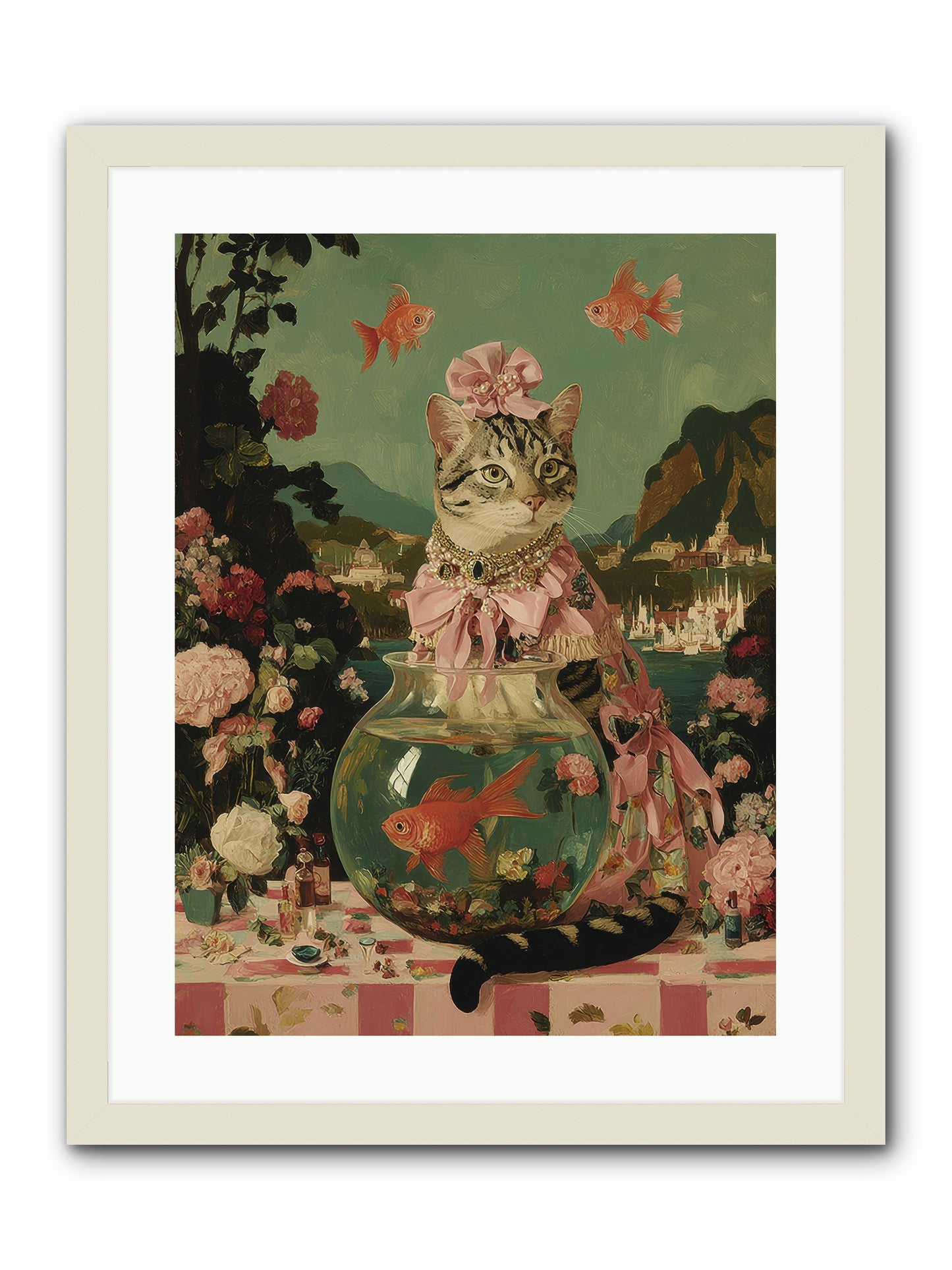 Verses Unfold -- Framed Print - White 18x24