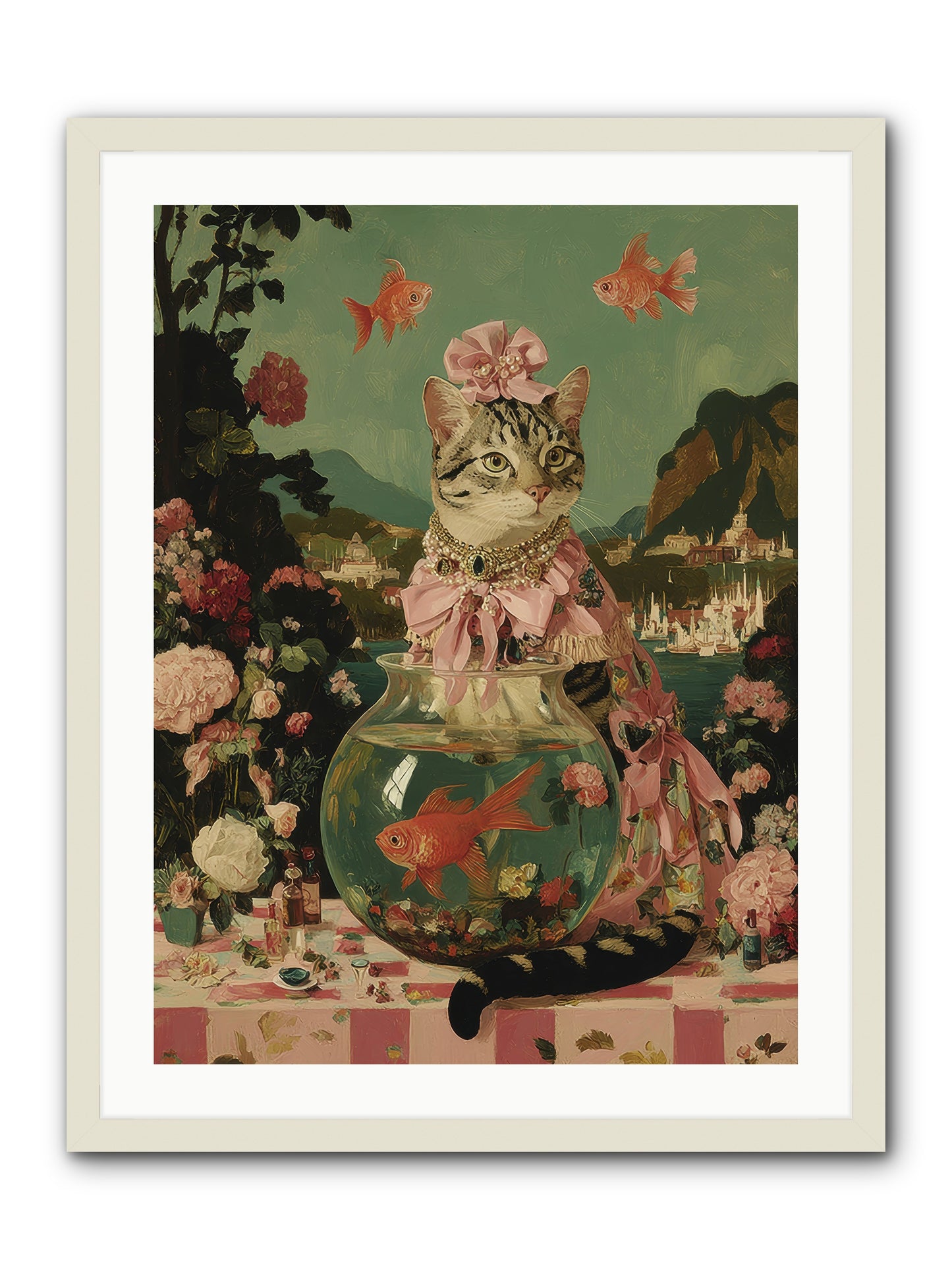 Verses Unfold -- Framed Print - White 24x32