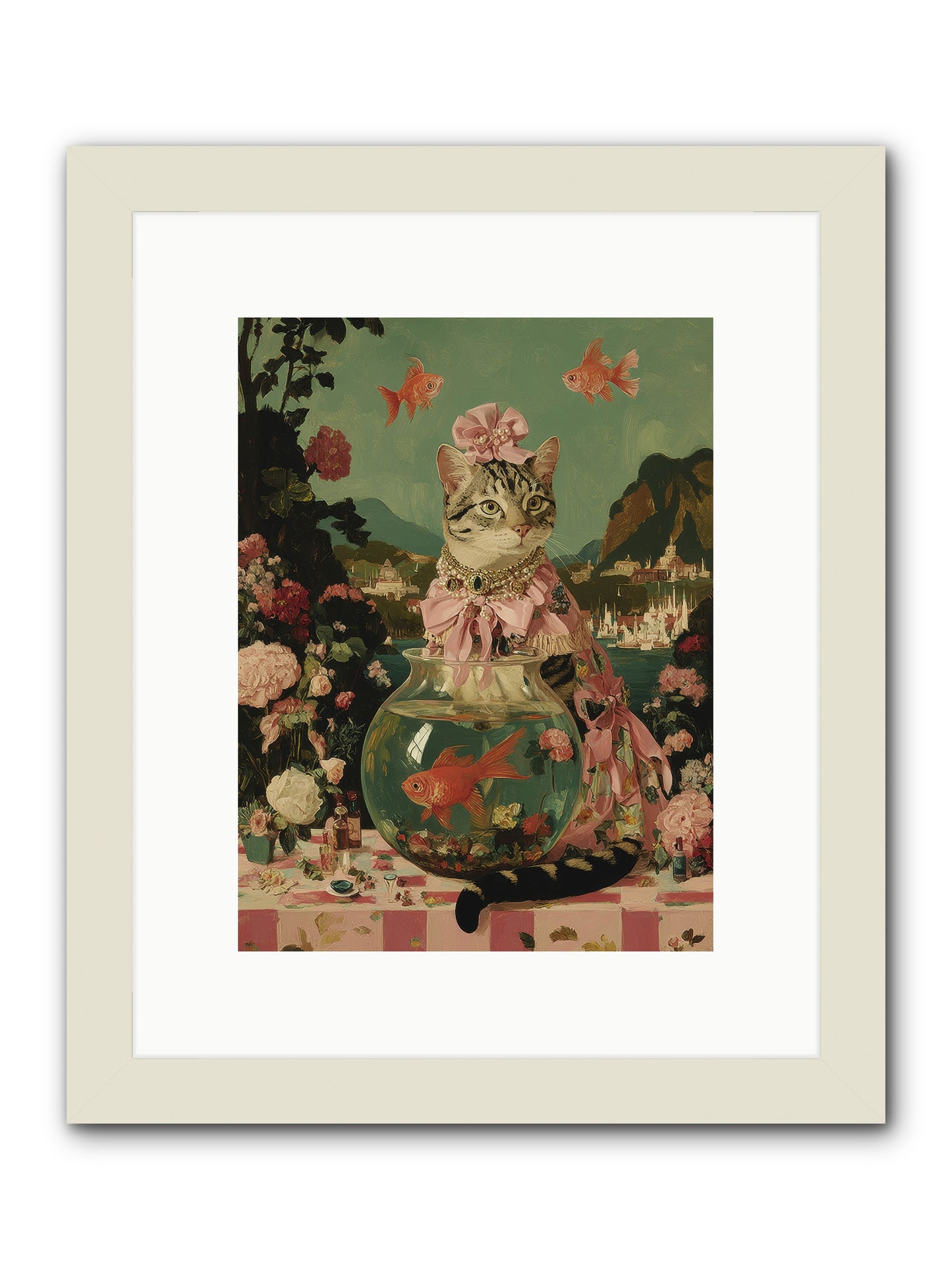 Verses Unfold -- Framed Print - White 9x12