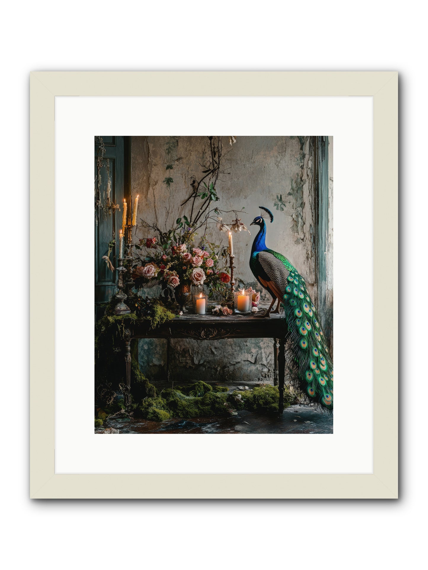 Victorian Vagabond -- Framed Print - White 12x15