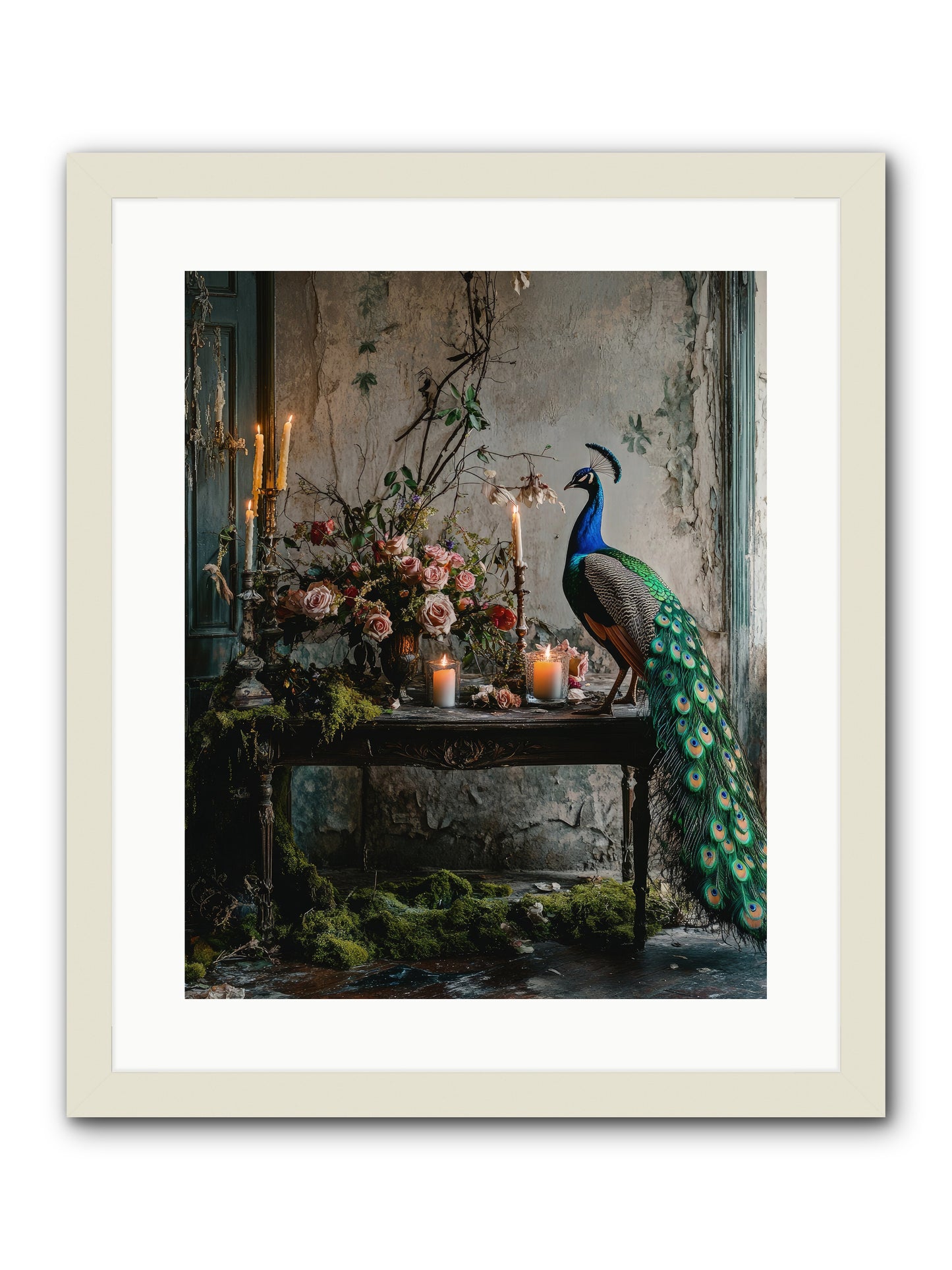 Victorian Vagabond -- Framed Print - White 16x20