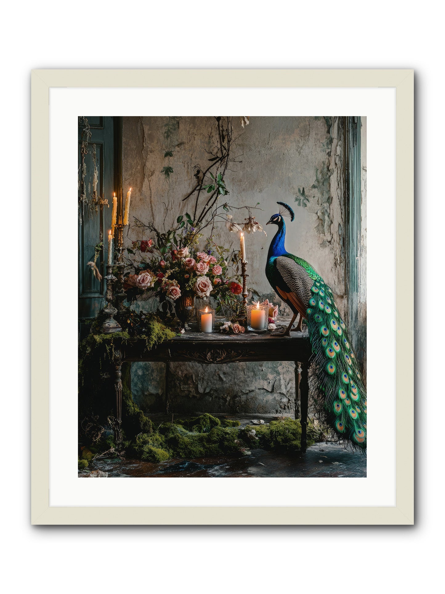 Victorian Vagabond -- Framed Print - White 20x25