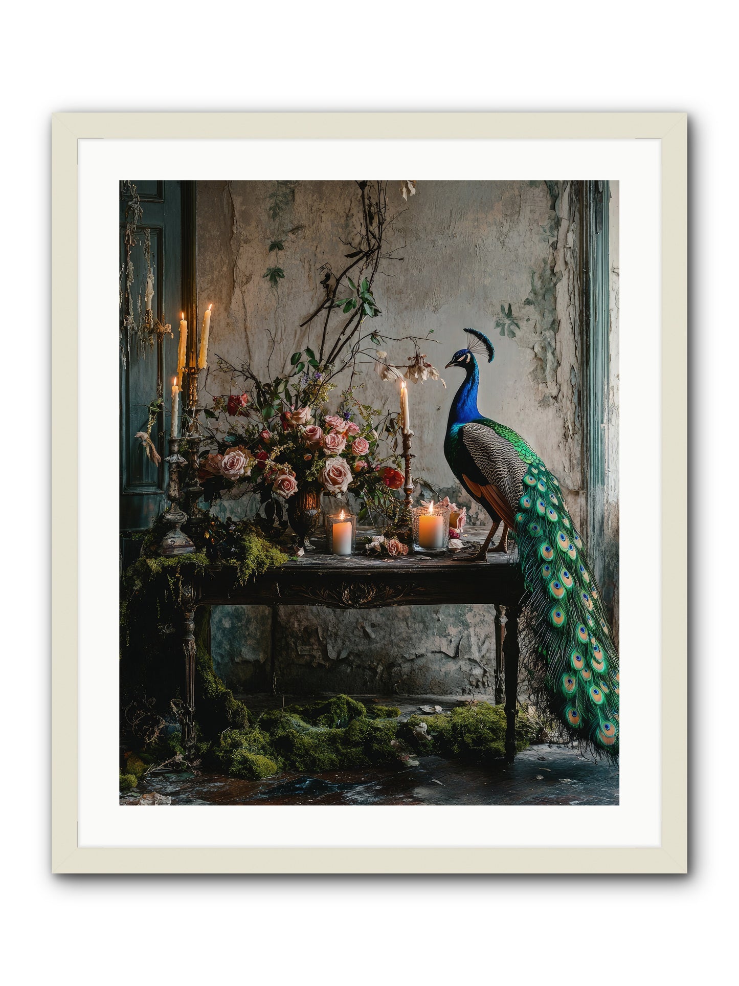 Victorian Vagabond -- Framed Print - White 24x30