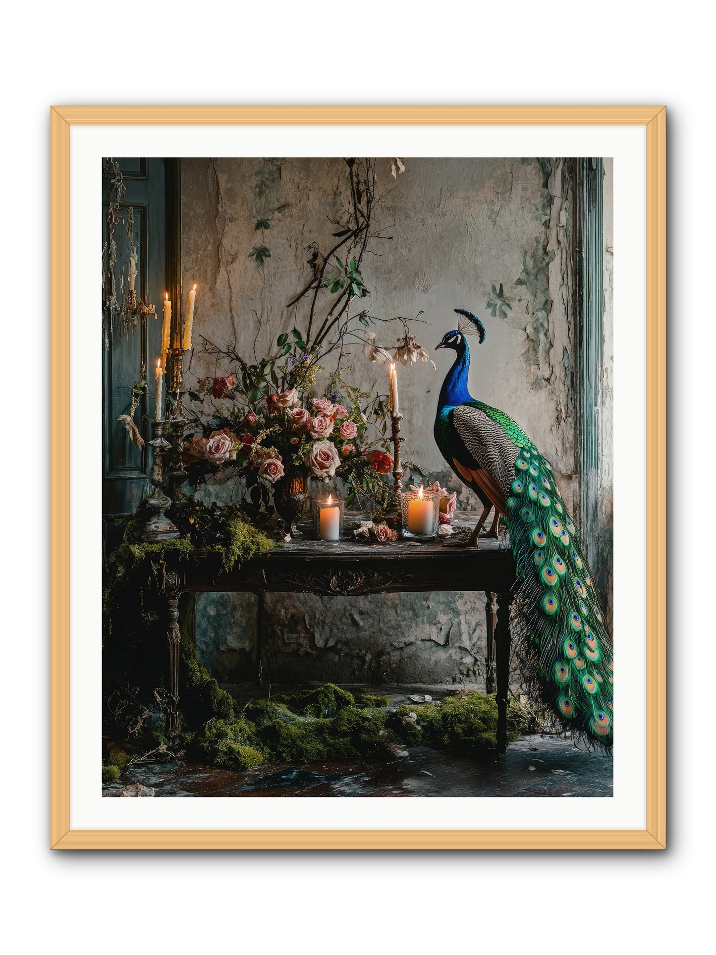 Victorian Vagabond -- Framed Print - Natural 32x40