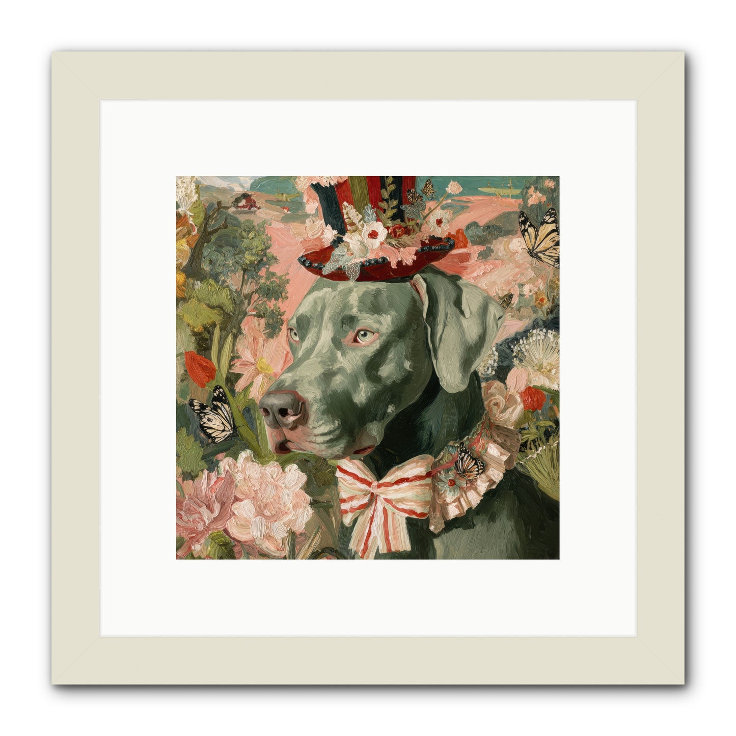 Vintage Reverie -- Framed Print - White 10x10
