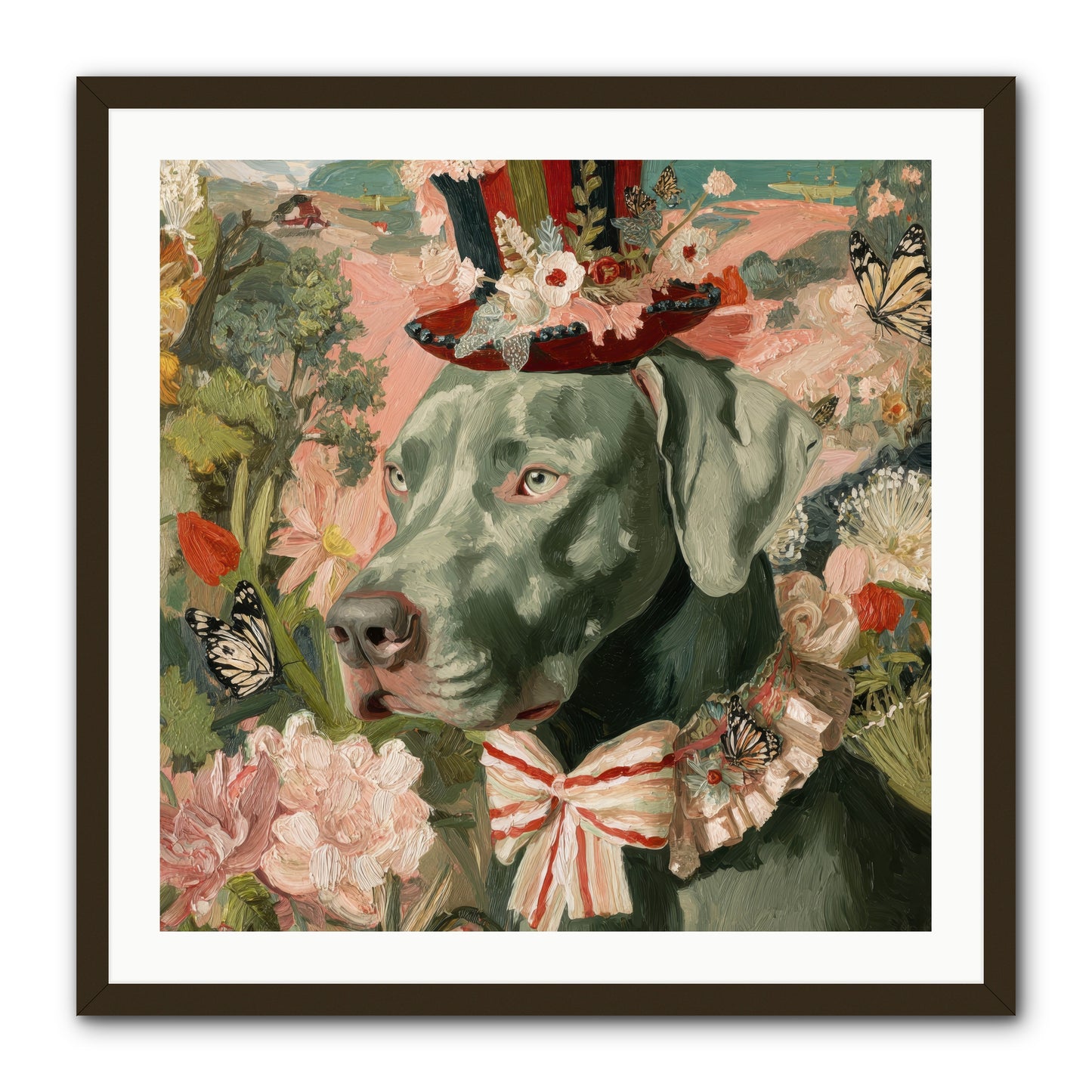 Vintage Reverie -- Framed Print - Black 30x30