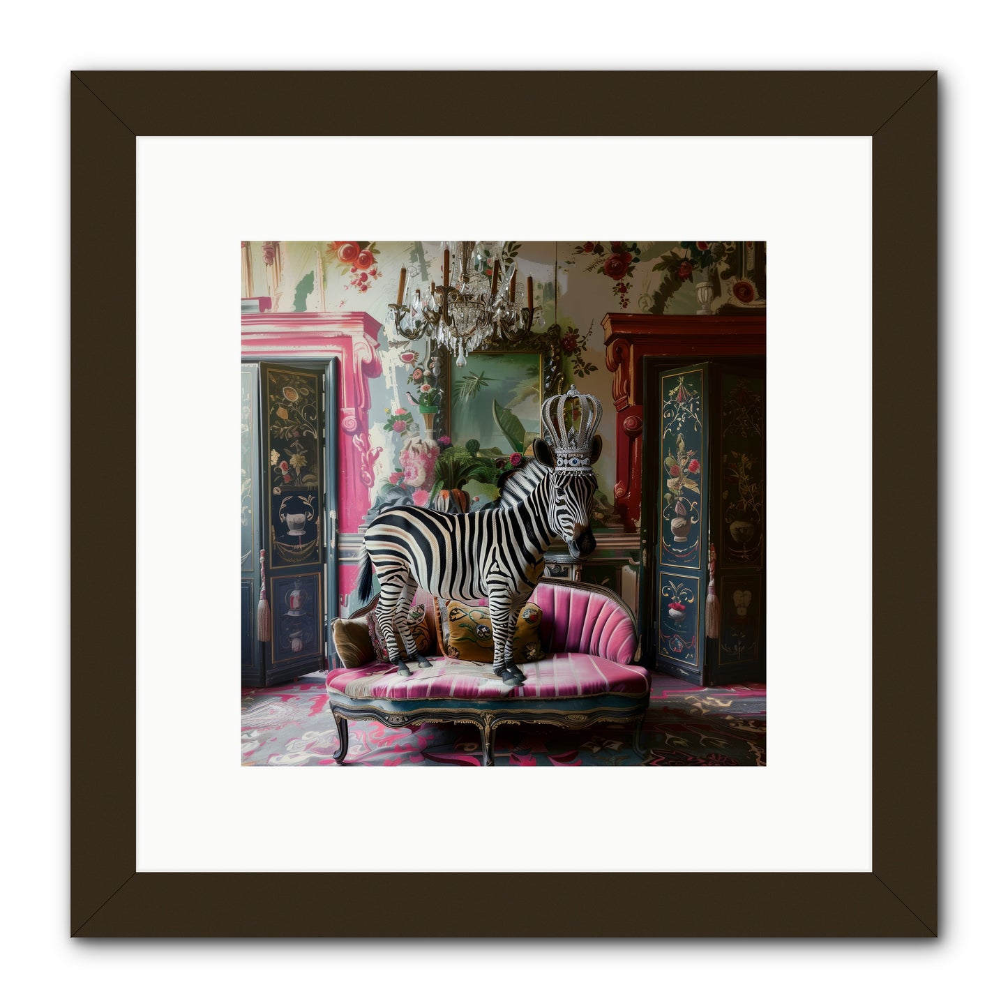 Violetta -- Framed Print - Black 10x10