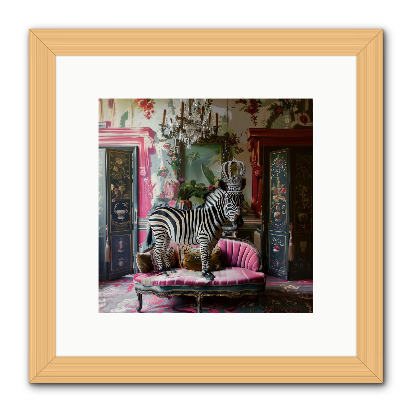 Violetta -- Framed Print - Natural 10x10