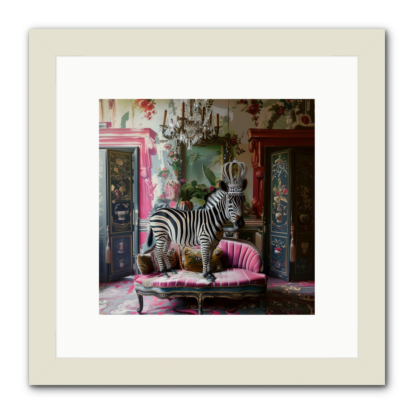 Violetta -- Framed Print - White 10x10