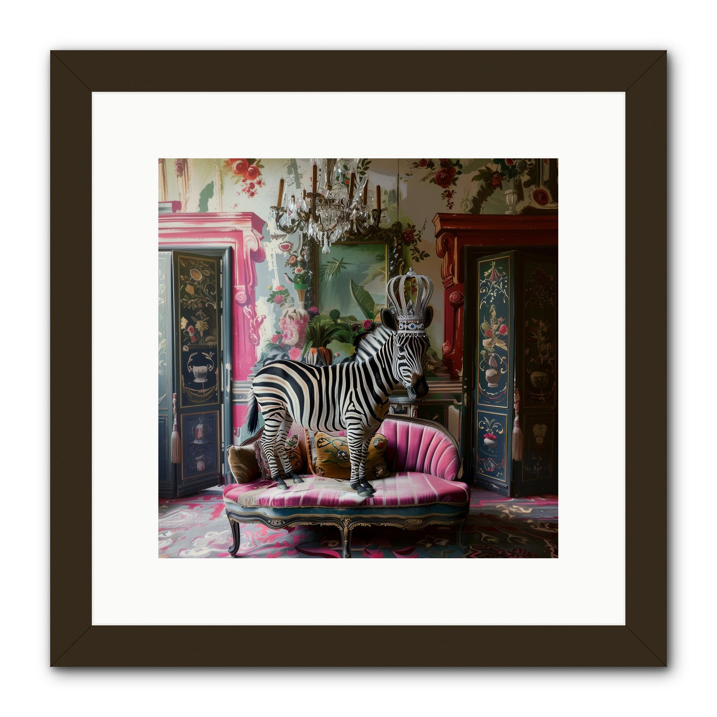 Violetta -- Framed Print - Black 12x12