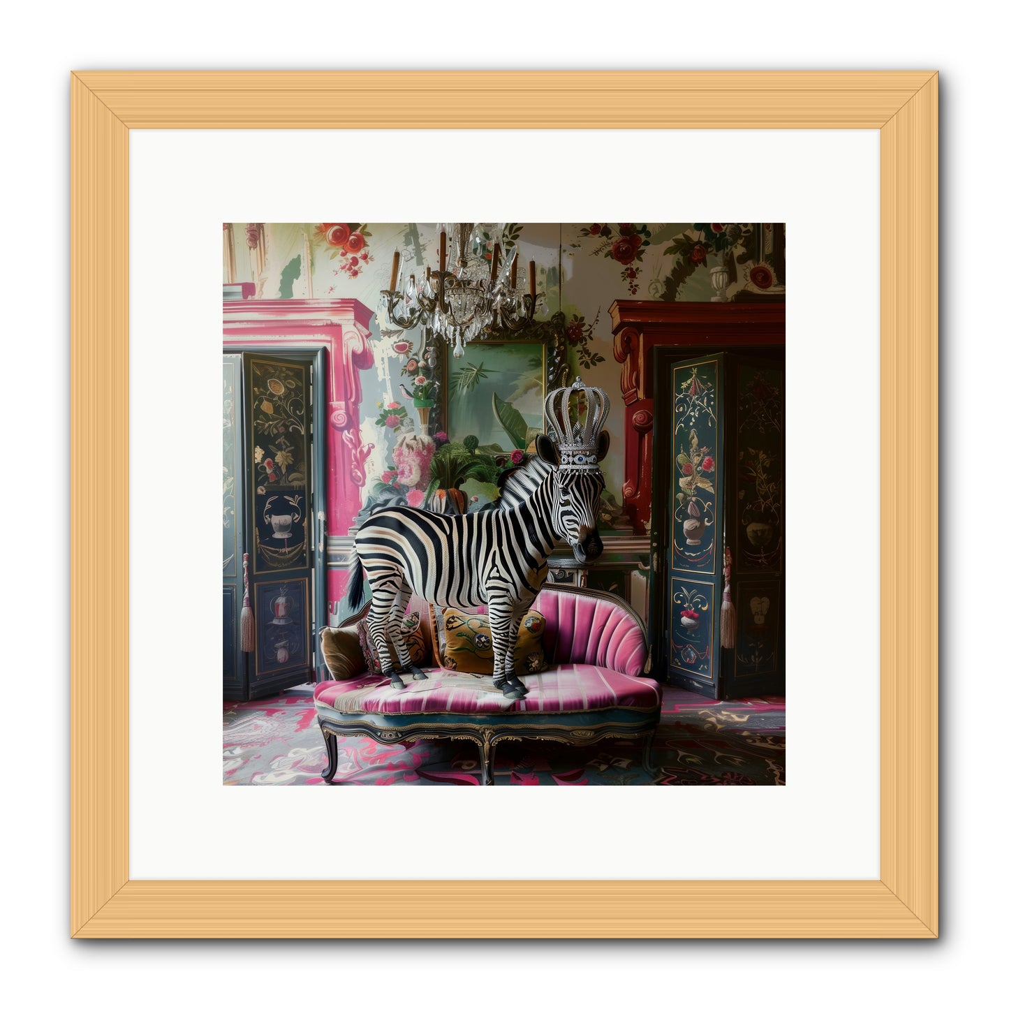 Violetta -- Framed Print - Natural 12x12