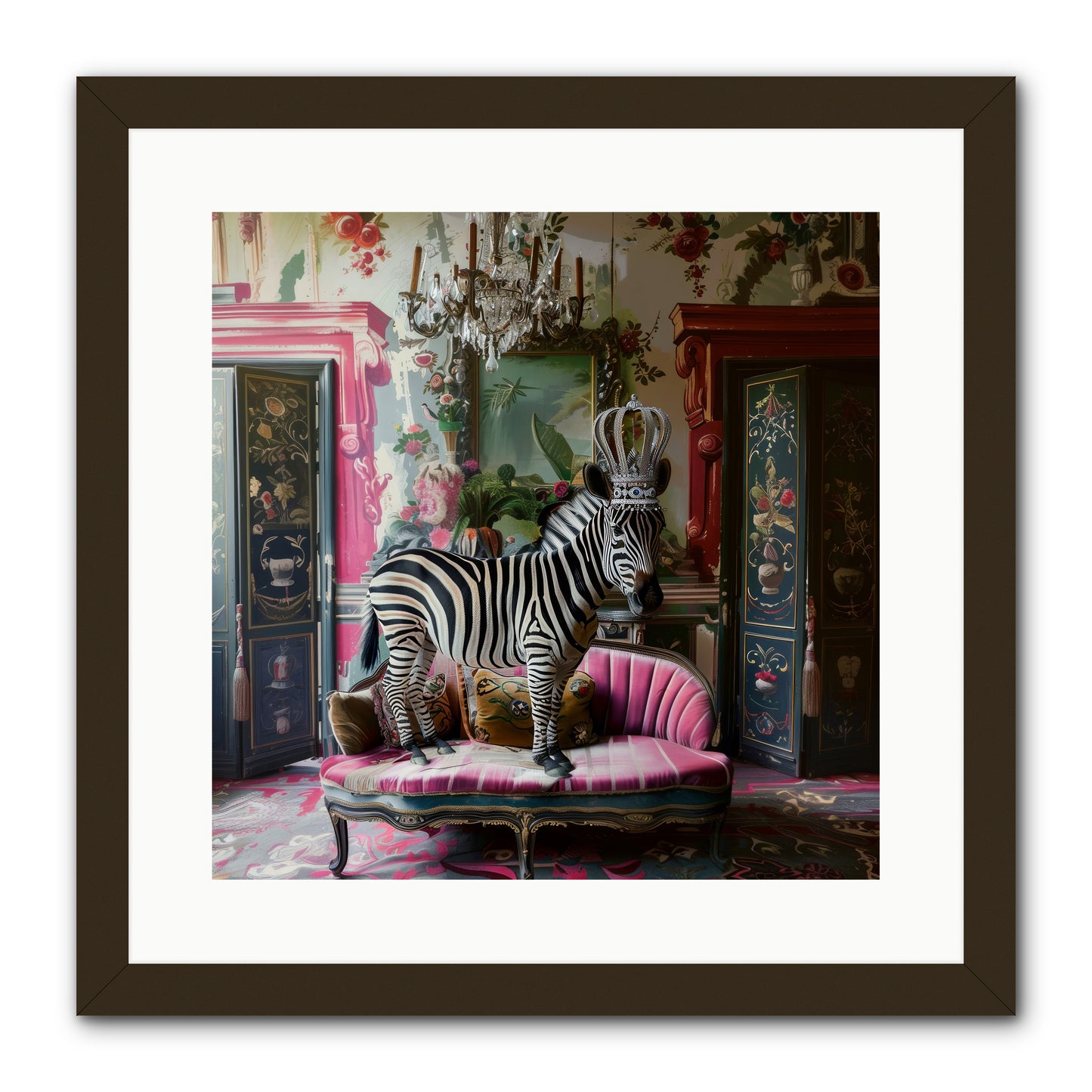 Violetta -- Framed Print - Black 16x16