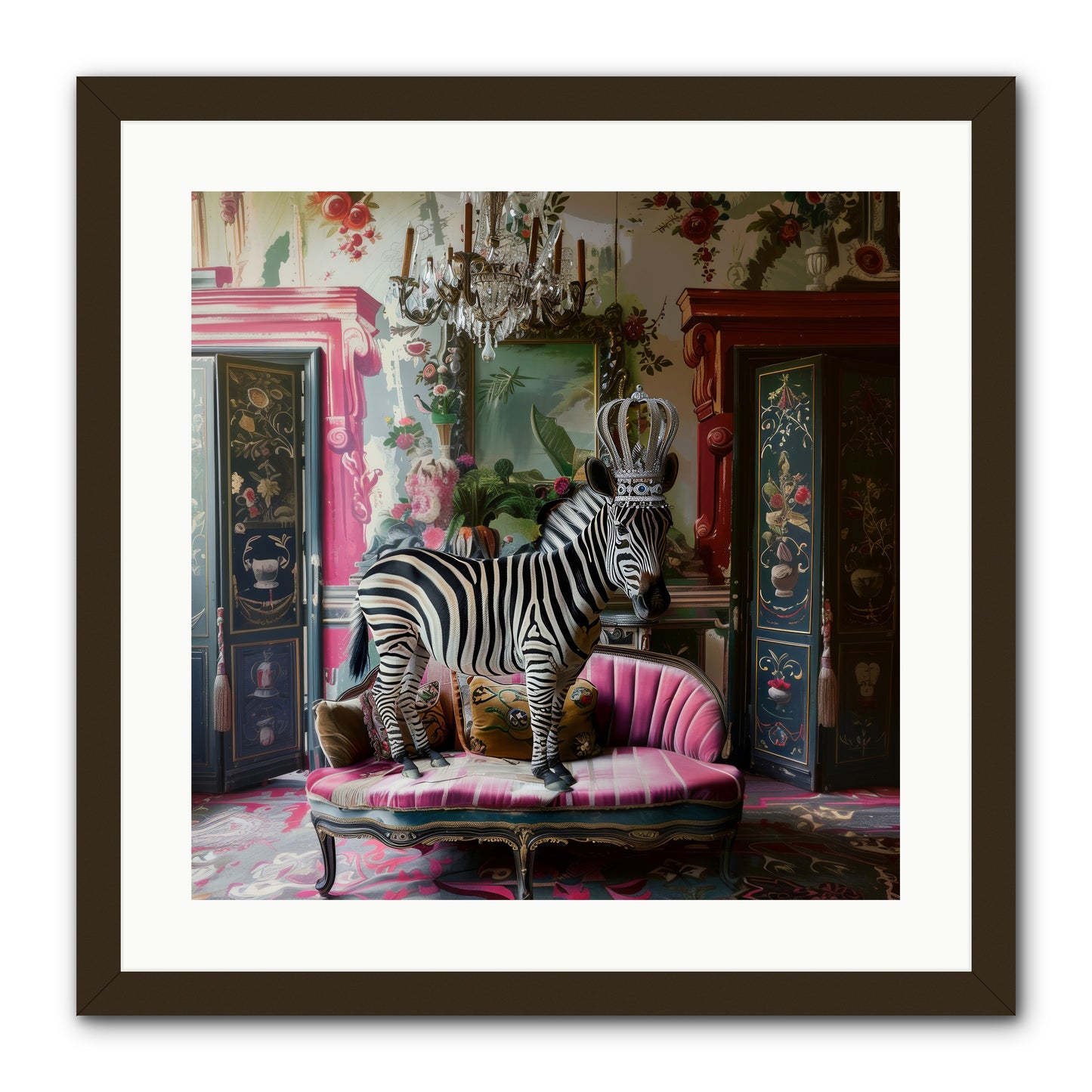 Violetta -- Framed Print - Black 20x20