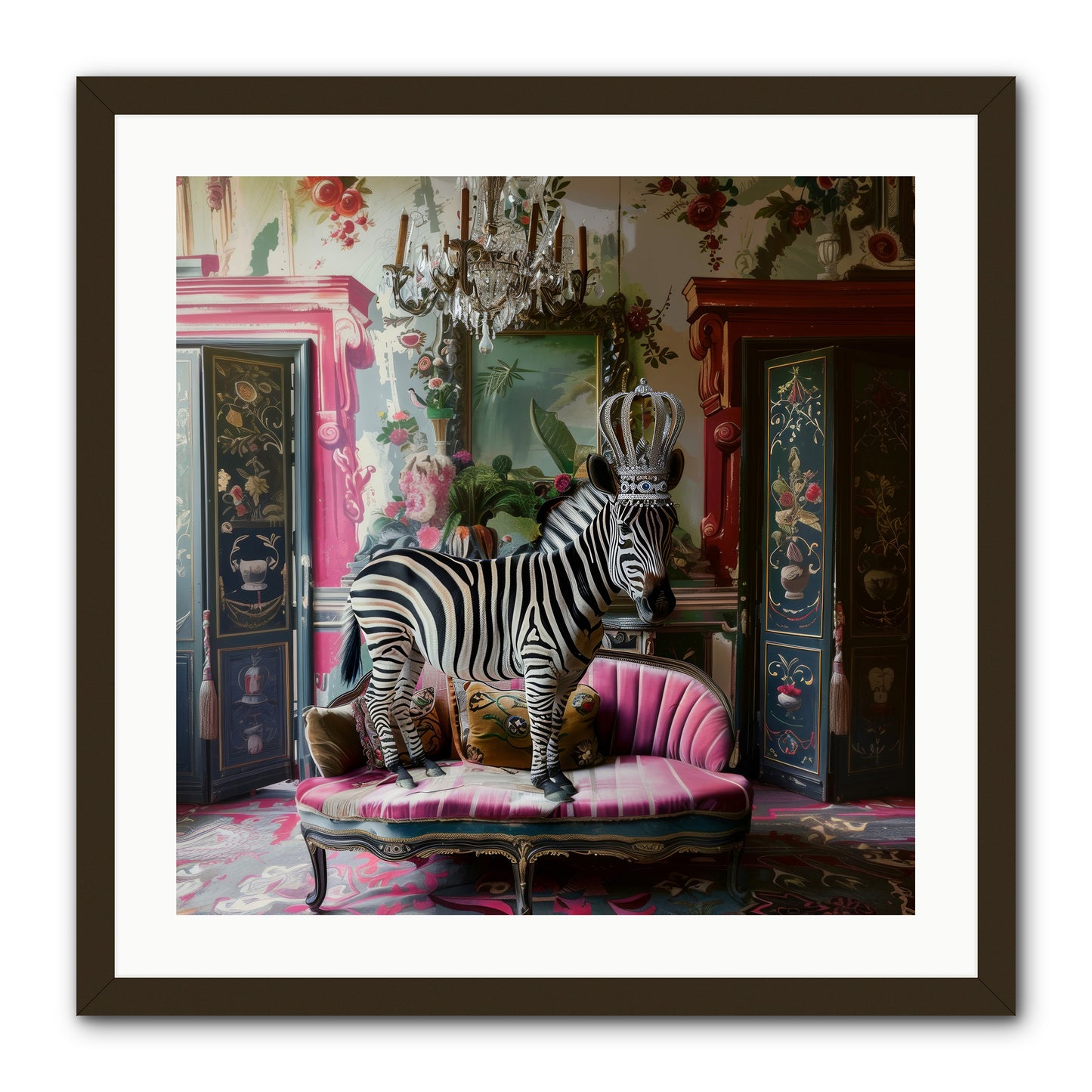 Violetta -- Framed Print - Black 24x24
