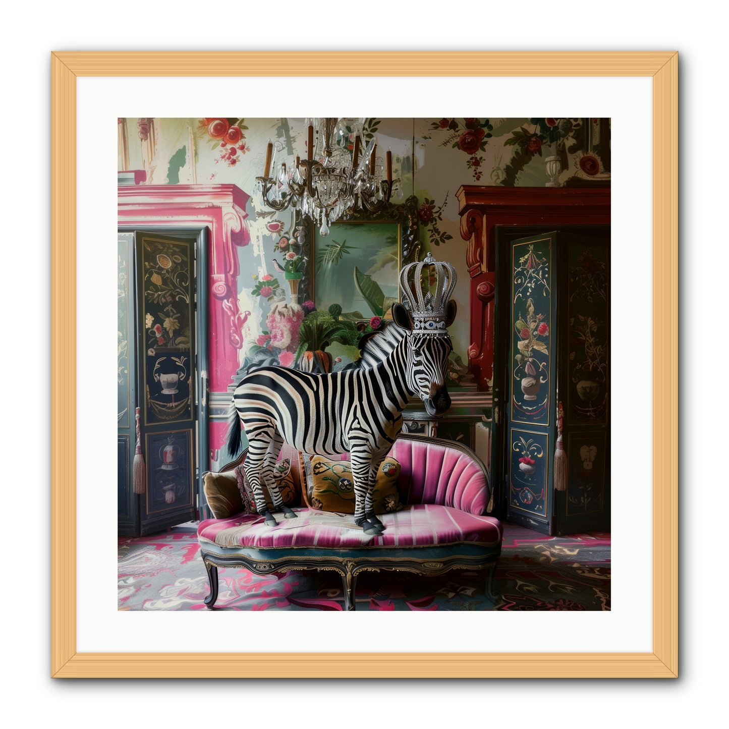 Violetta -- Framed Print - Natural 24x24