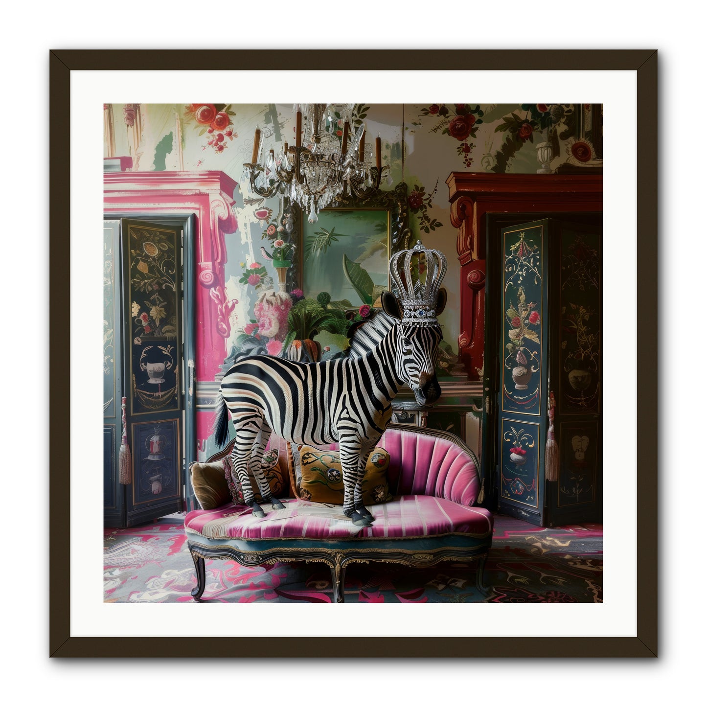 Violetta -- Framed Print - Black 30x30