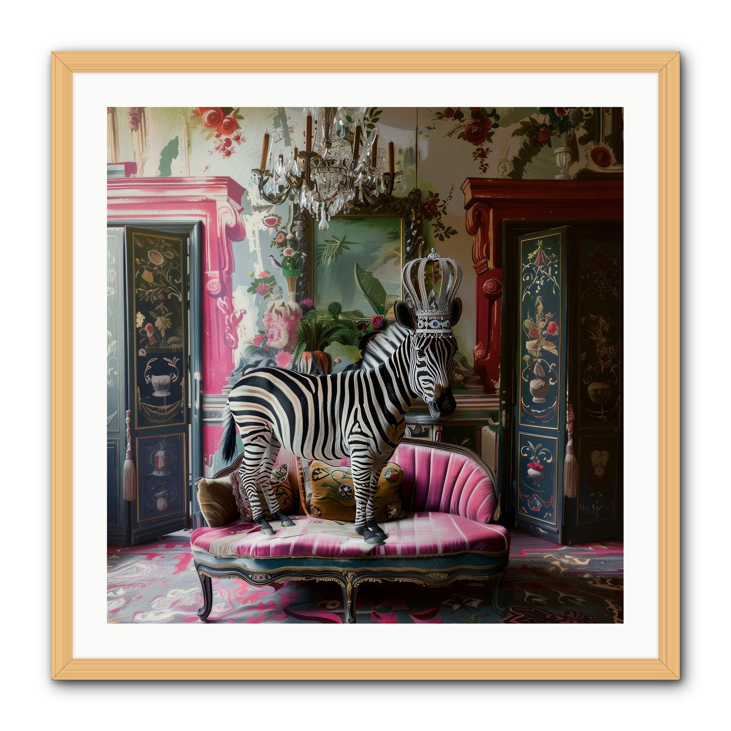 Violetta -- Framed Print - Natural 30x30