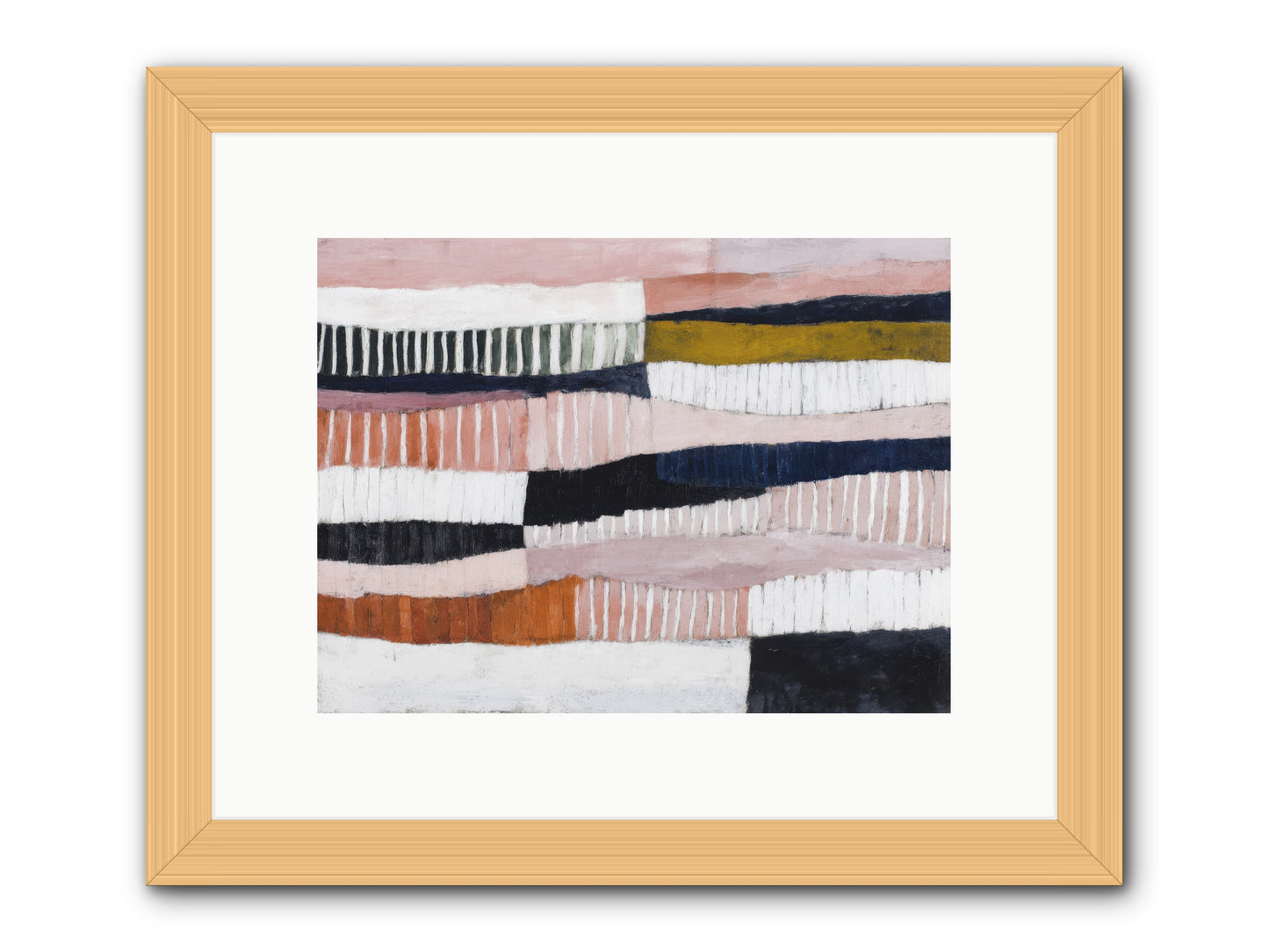 Virelay -- Framed Print - Natural 12x9