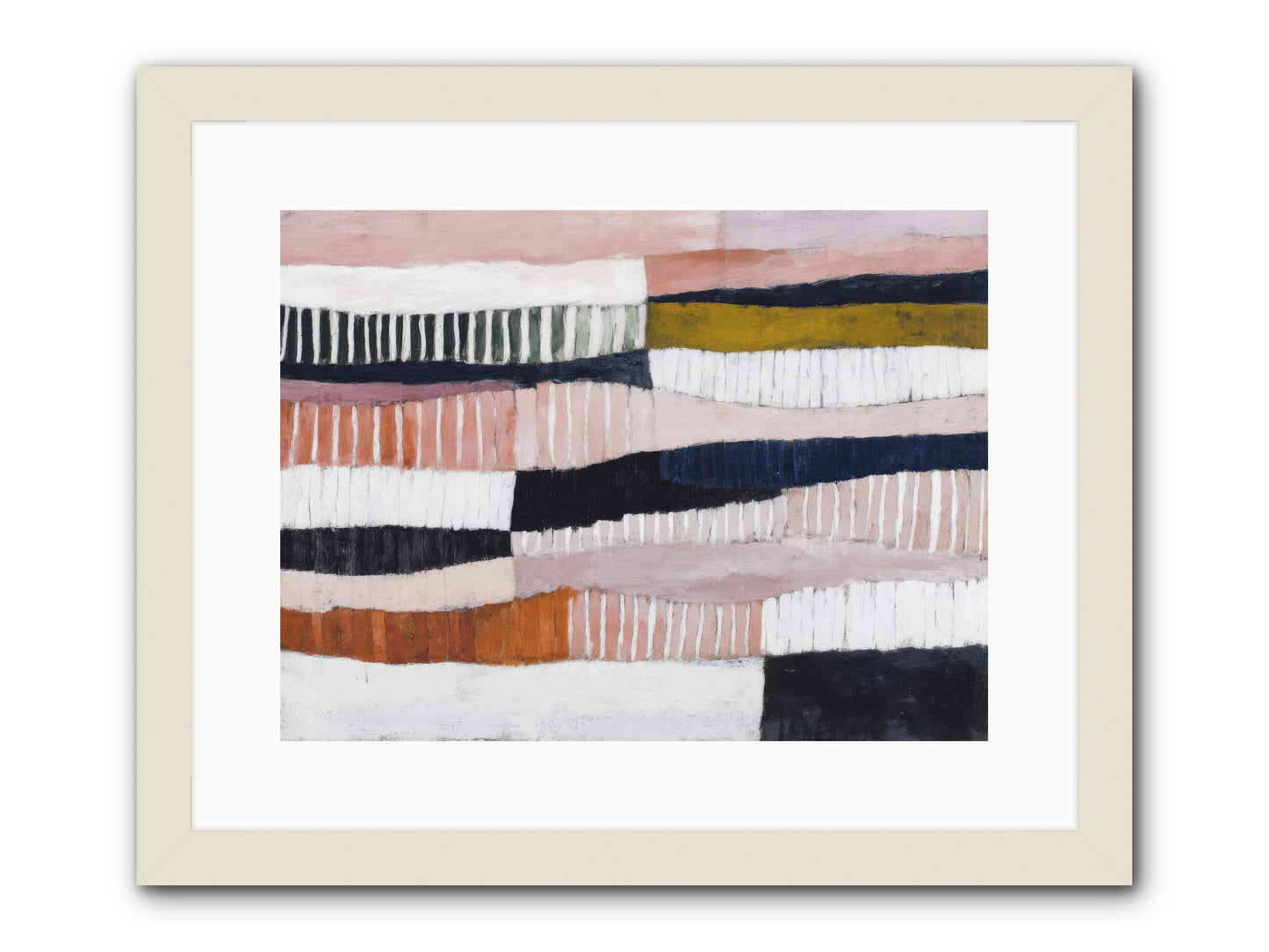 Virelay -- Framed Print - White 16x12