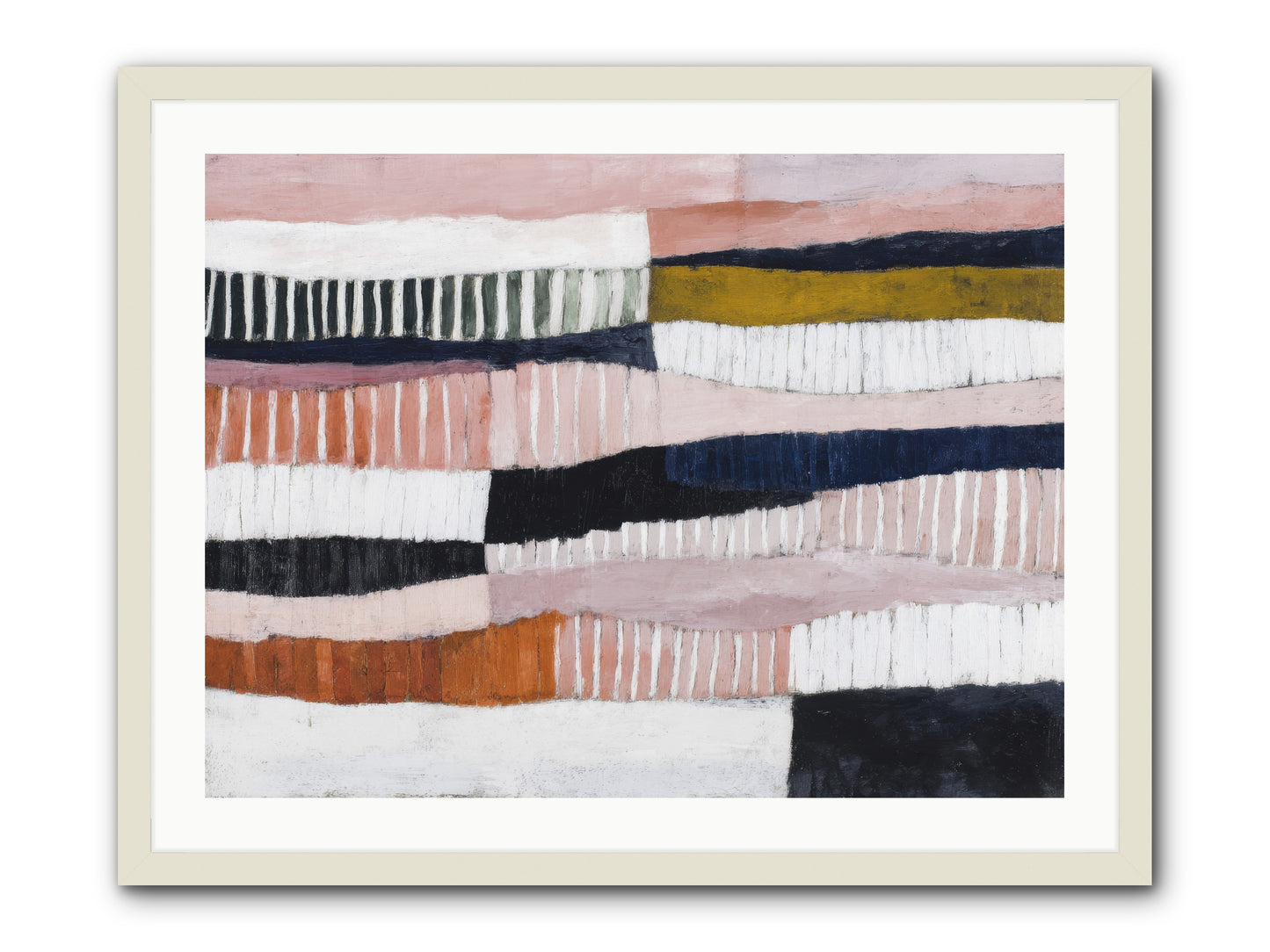 Virelay -- Framed Print - White 32x24