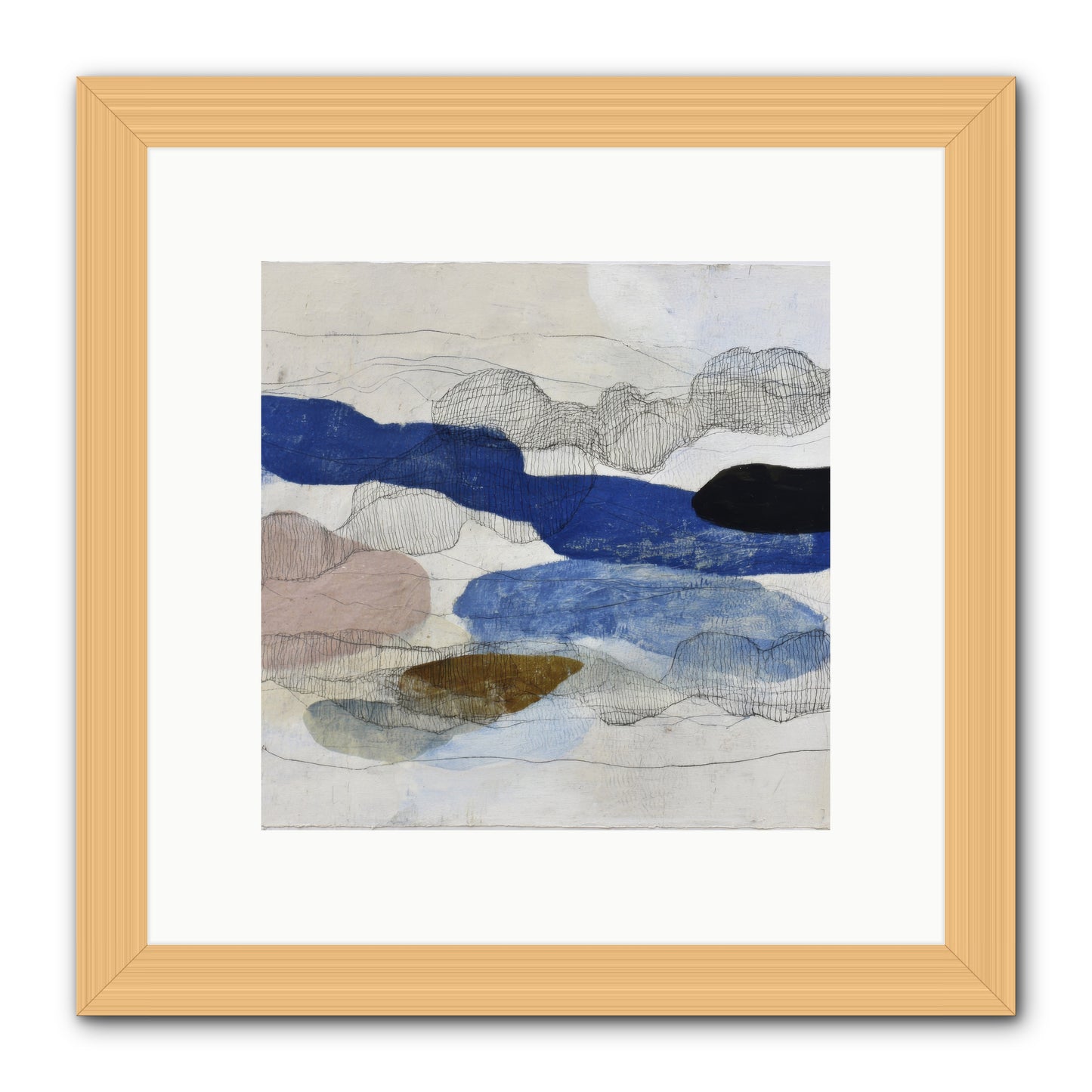 Vireo -- Framed Print - Natural 10x10