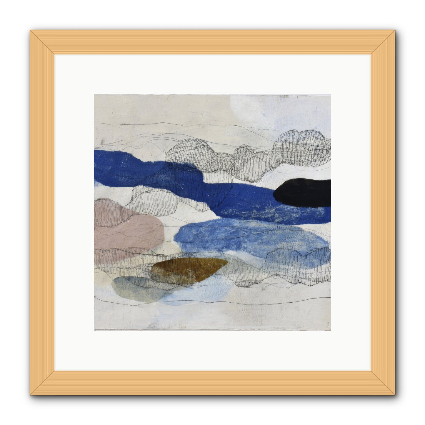 Vireo -- Framed Print - Natural 12x12