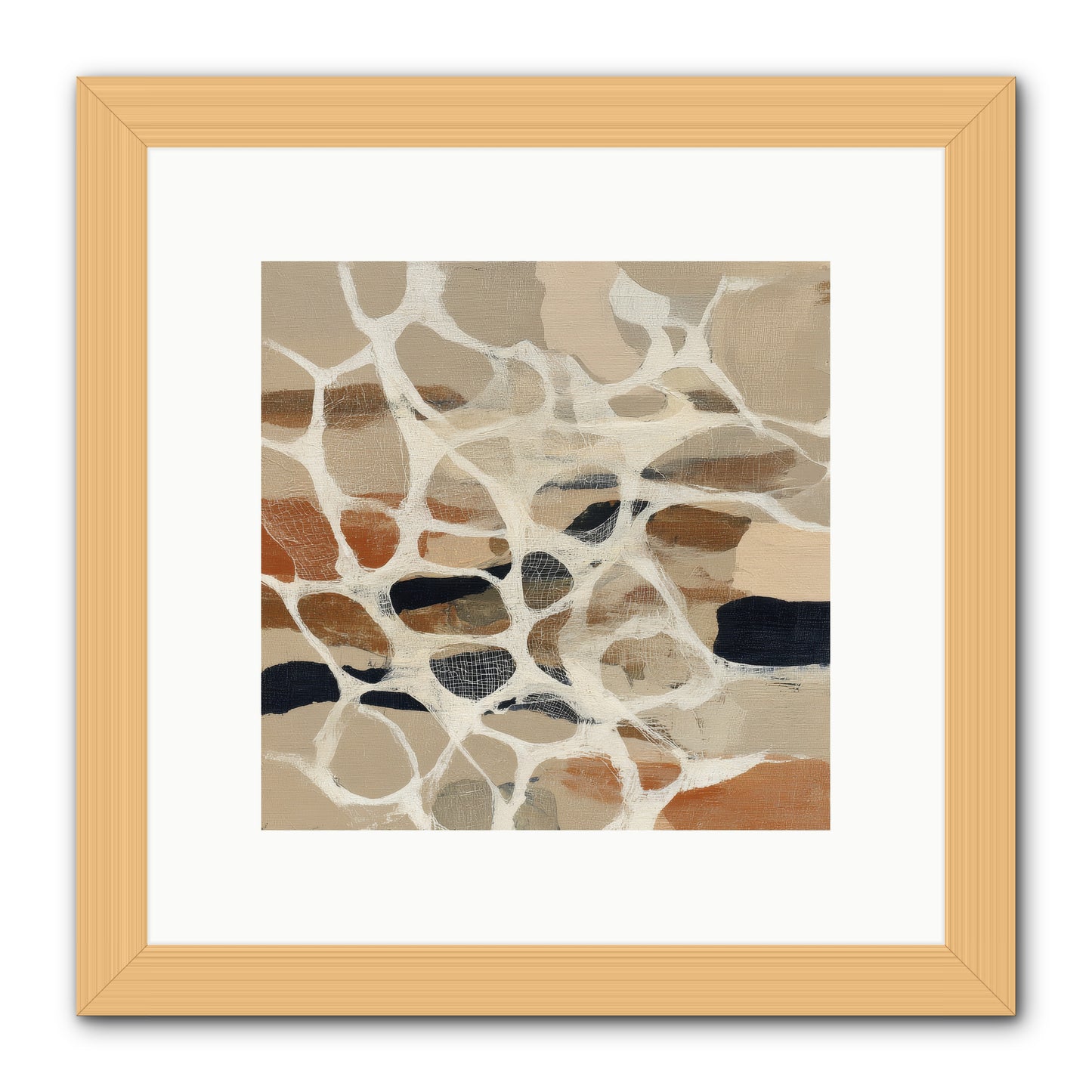 Voltage -- Framed Print - Natural 10x10