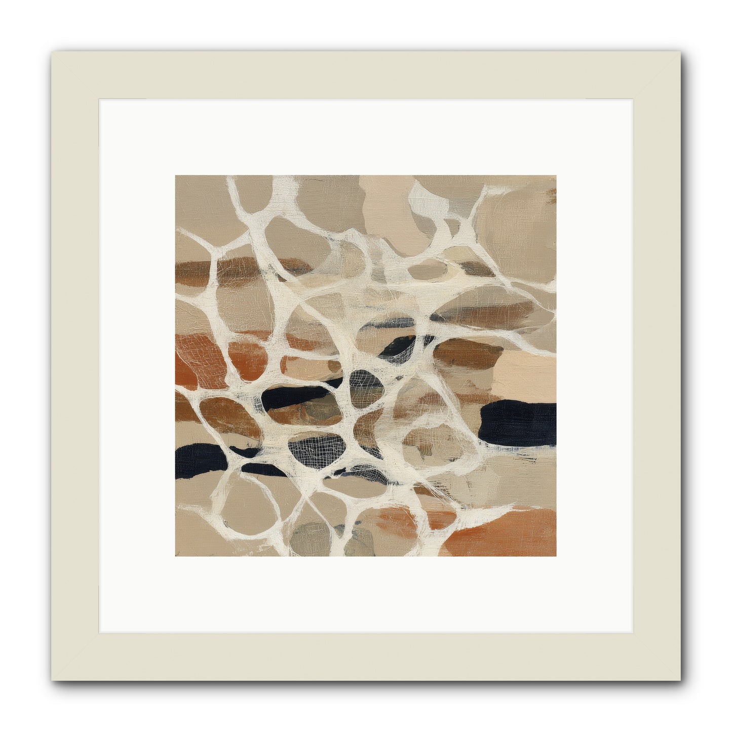 Voltage -- Framed Print - White 10x10