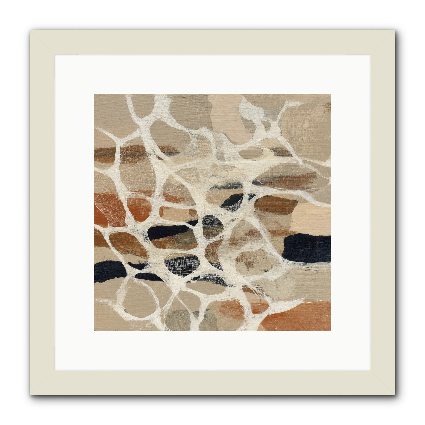 Voltage -- Framed Print - White 12x12