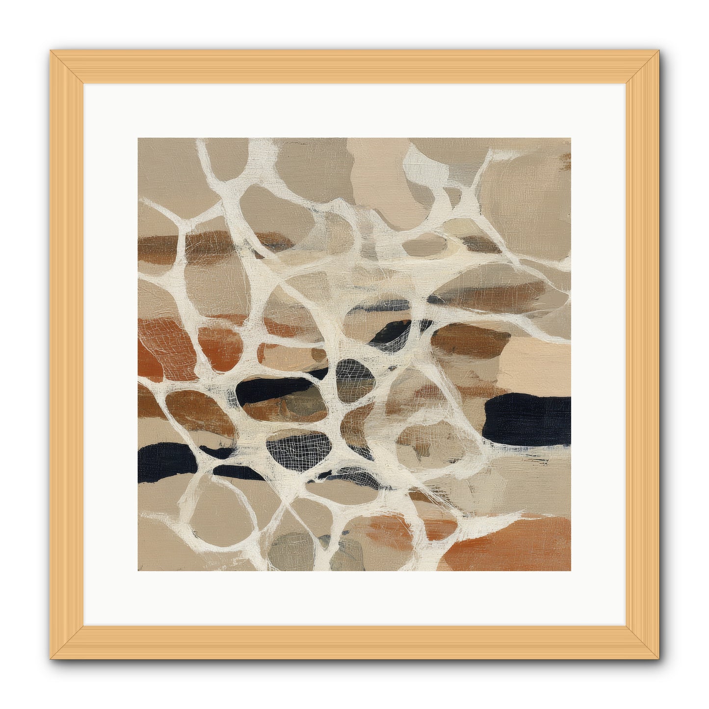 Voltage -- Framed Print - Natural 16x16