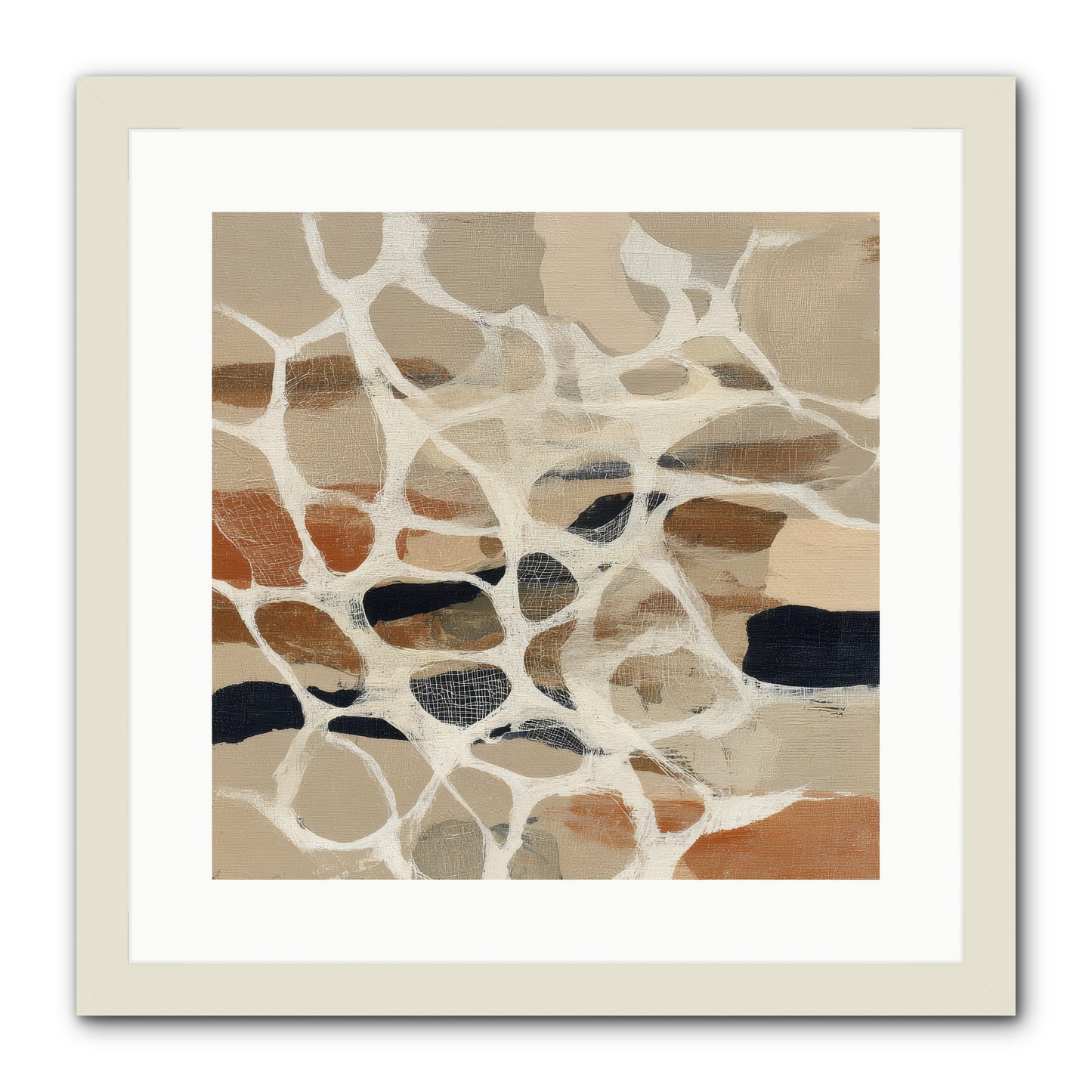 Voltage -- Framed Print - White 16x16