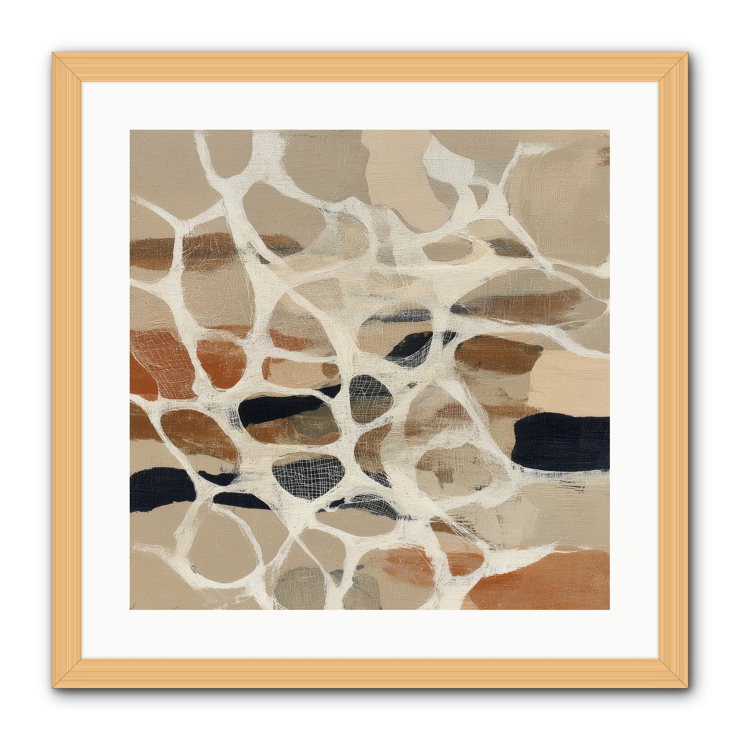 Voltage -- Framed Print - Natural 20x20