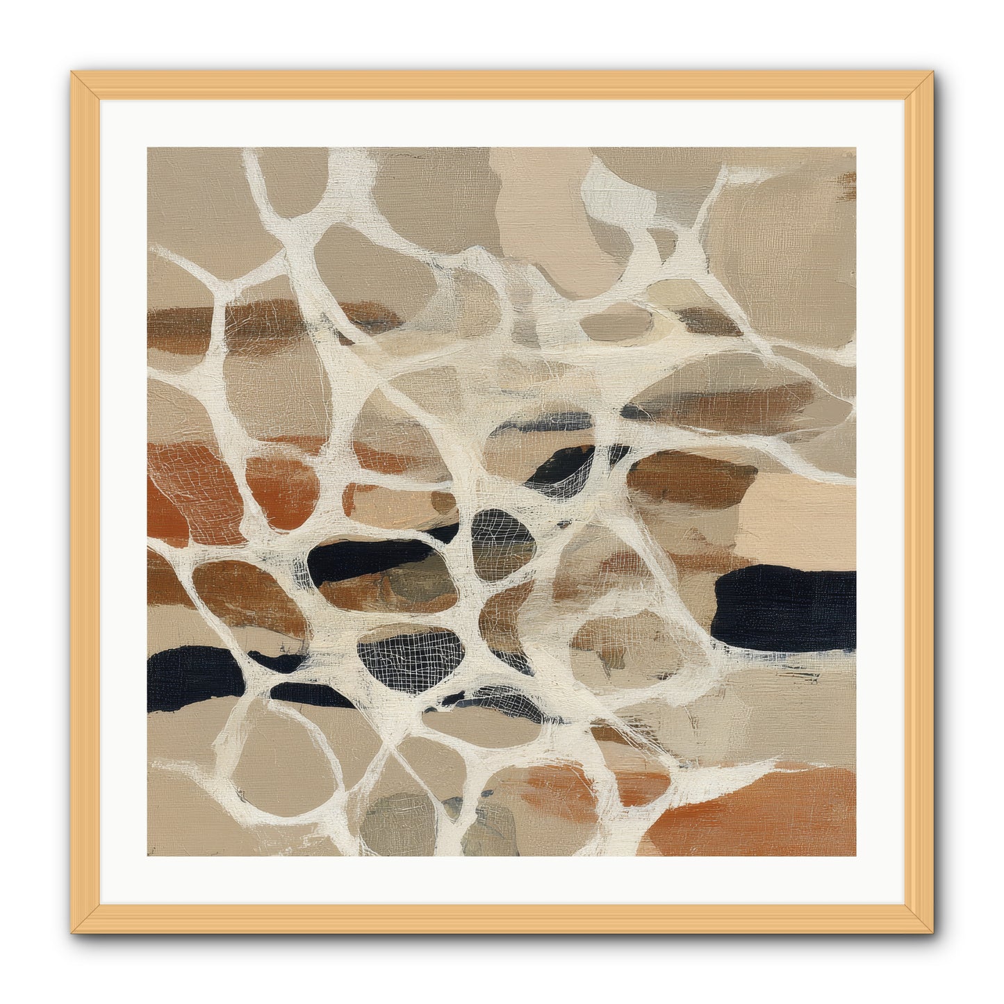 Voltage -- Framed Print - Natural 30x30