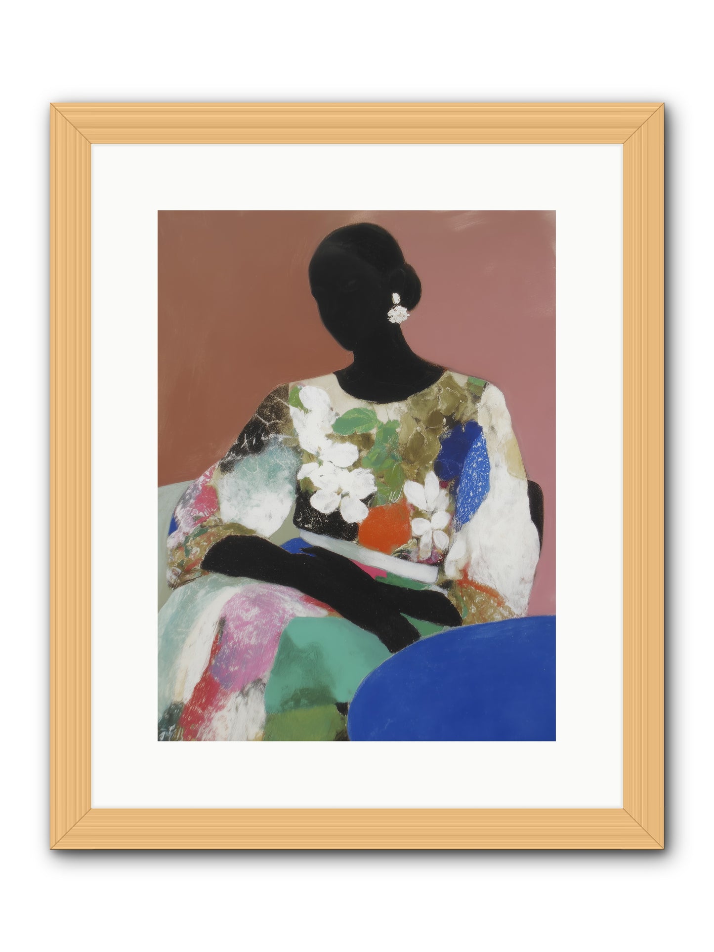 Voyeur -- Framed Print - Natural 12x16