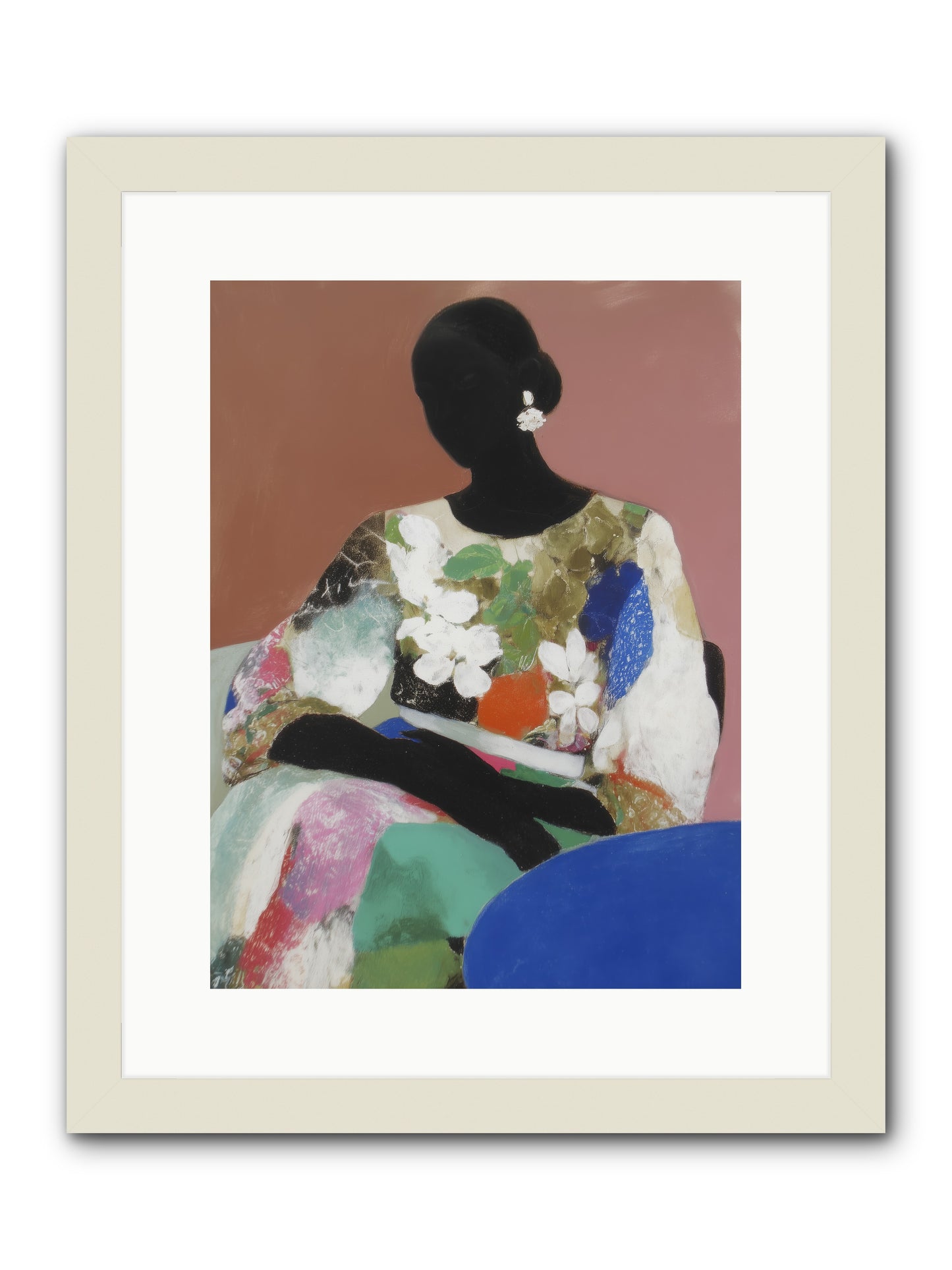 Voyeur -- Framed Print - White 12x16