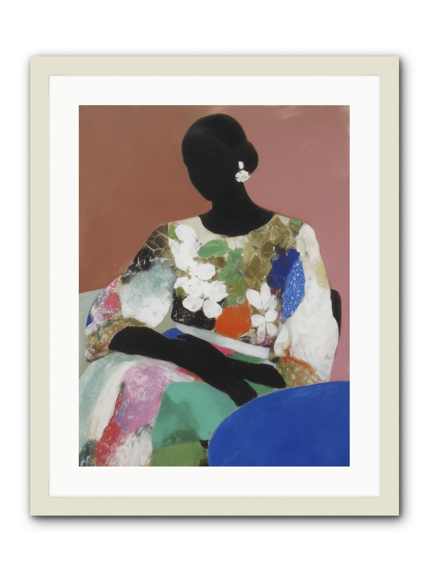 Voyeur -- Framed Print - White 18x24
