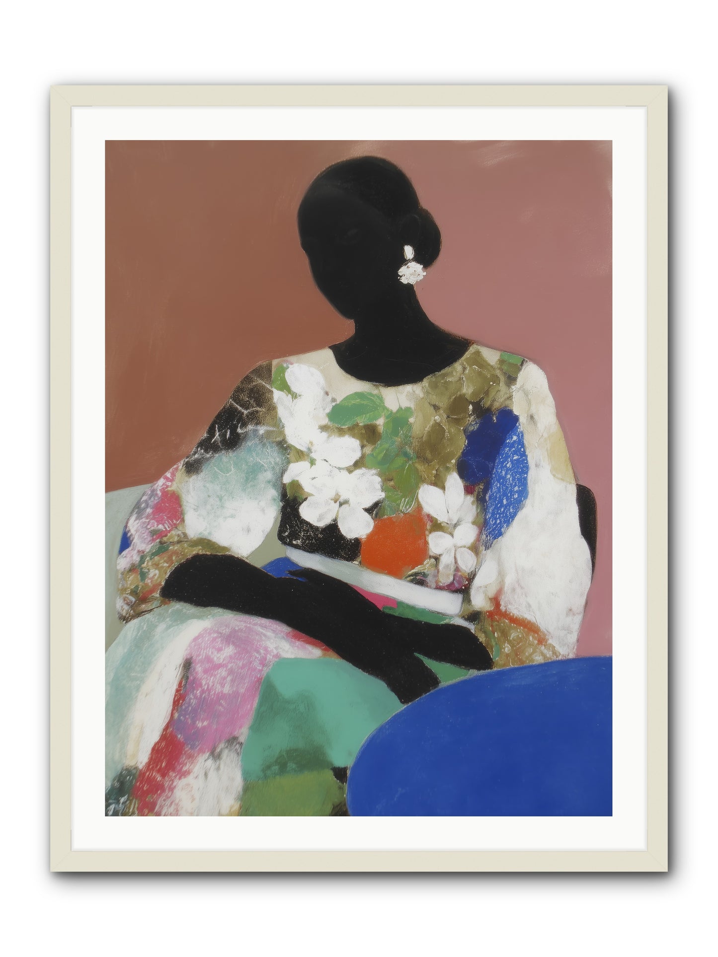 Voyeur -- Framed Print - White 30x40