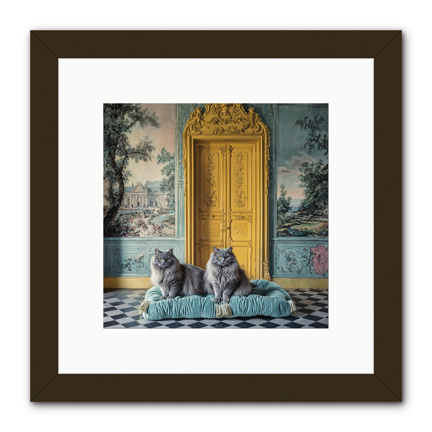 Waiting For Bonaparte -- Framed Print - Black 10x10