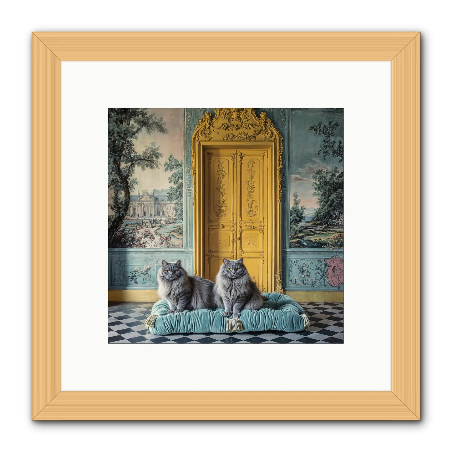Waiting For Bonaparte -- Framed Print - Natural 10x10
