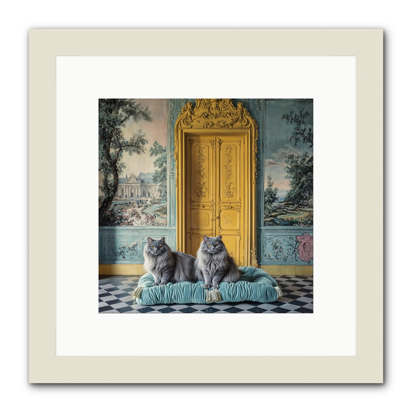 Waiting For Bonaparte -- Framed Print - White 10x10