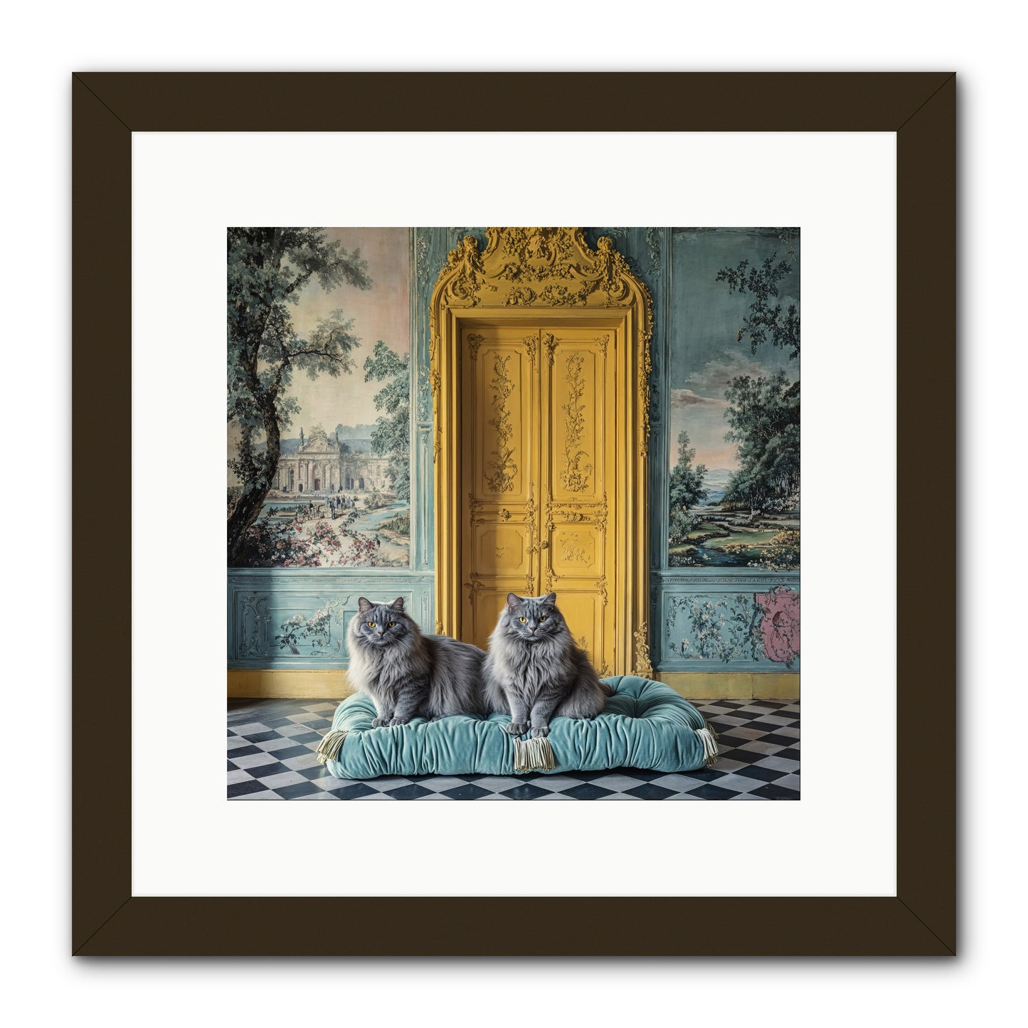 Waiting For Bonaparte -- Framed Print - Black 12x12