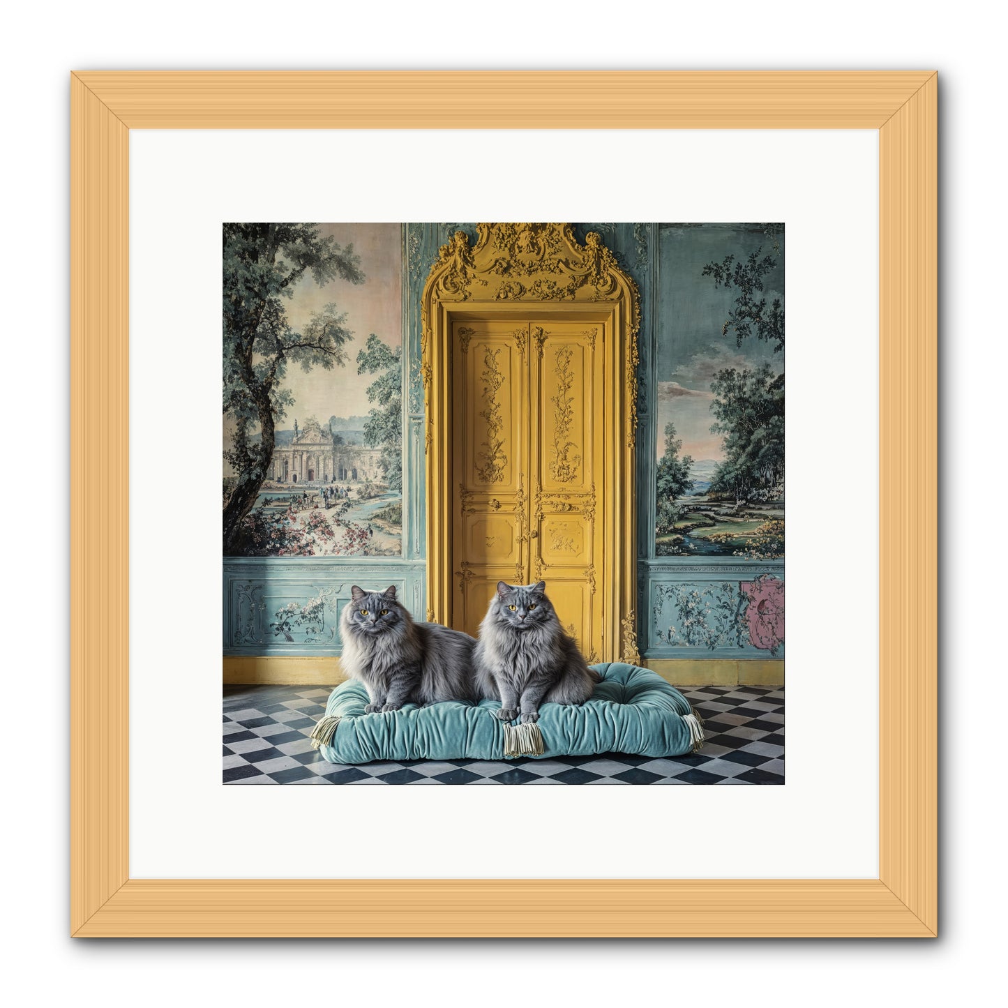 Waiting For Bonaparte -- Framed Print - Natural 12x12