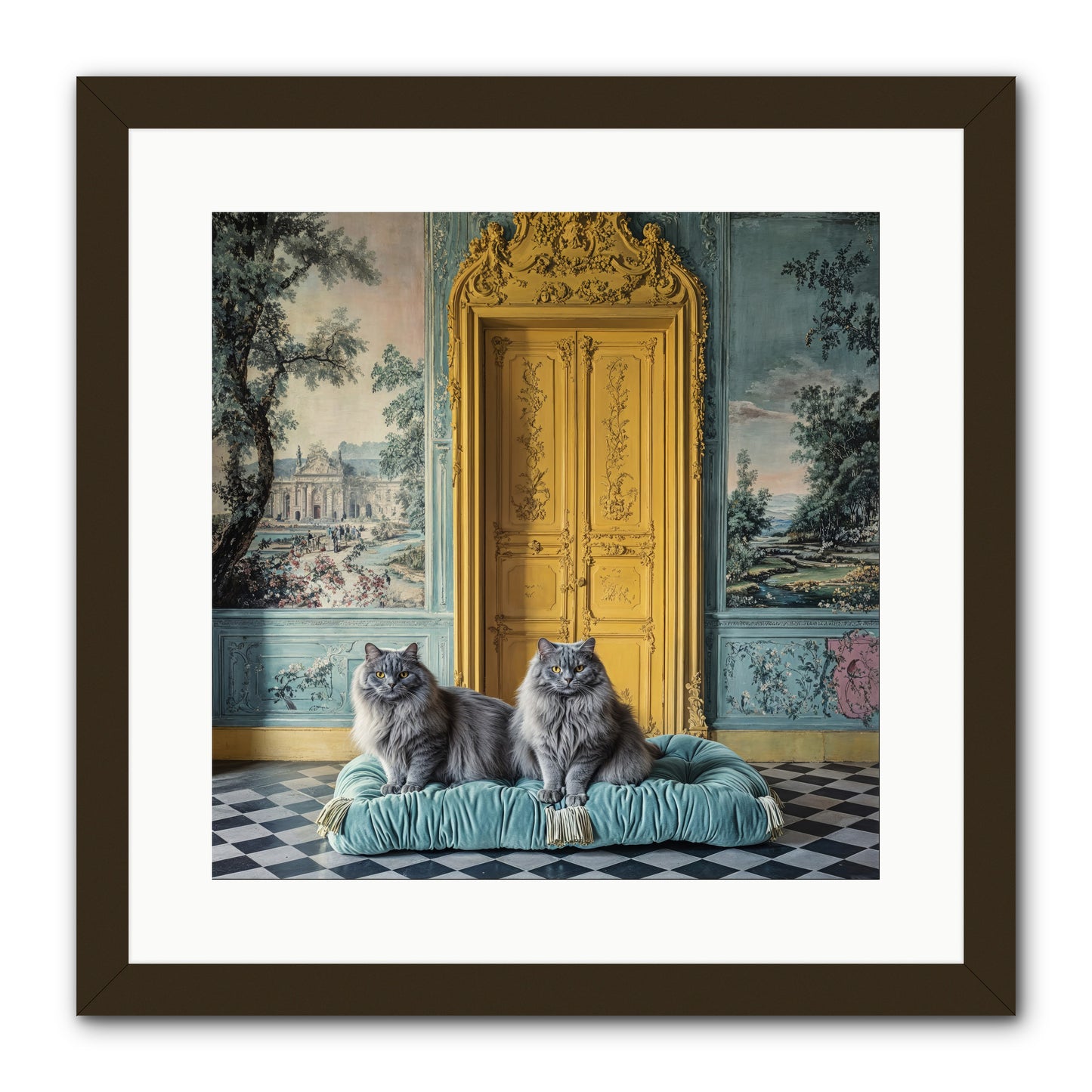 Waiting For Bonaparte -- Framed Print - Black 16x16