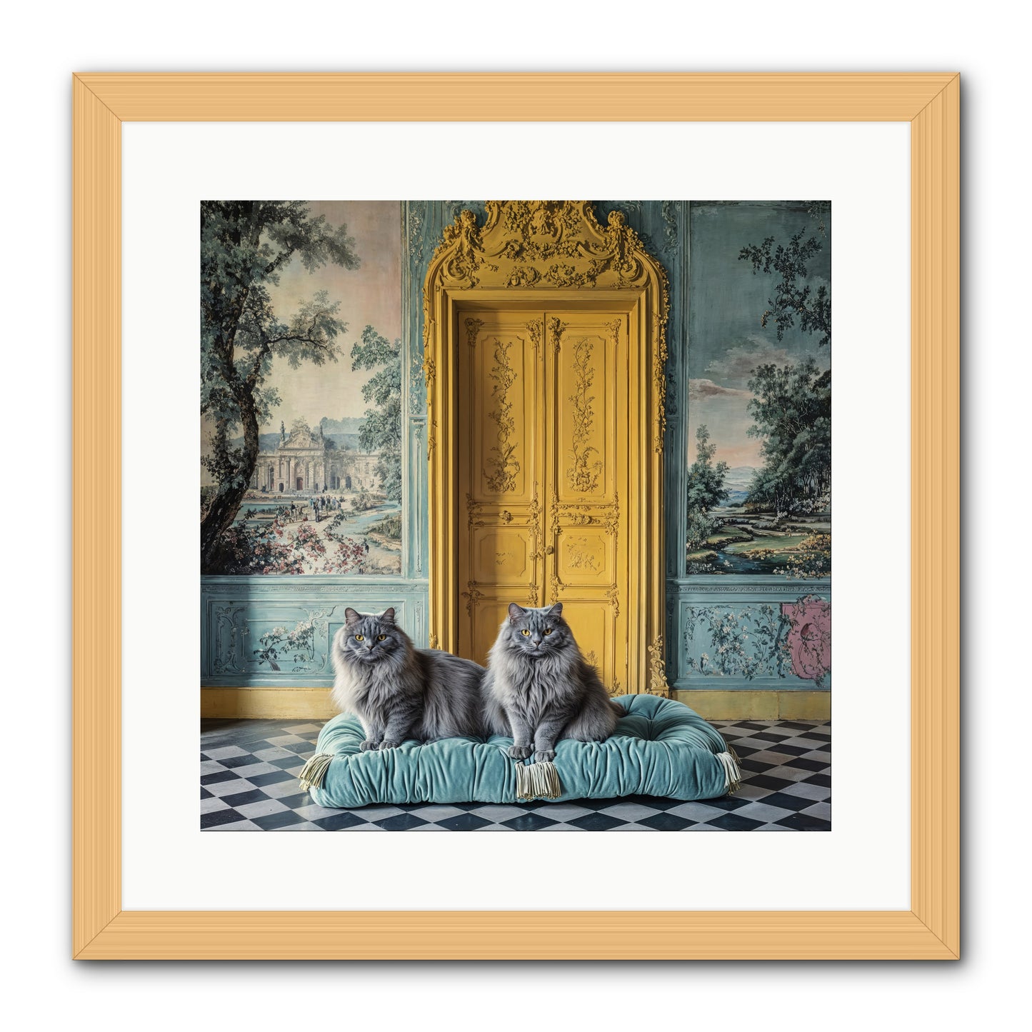 Waiting For Bonaparte -- Framed Print - Natural 16x16