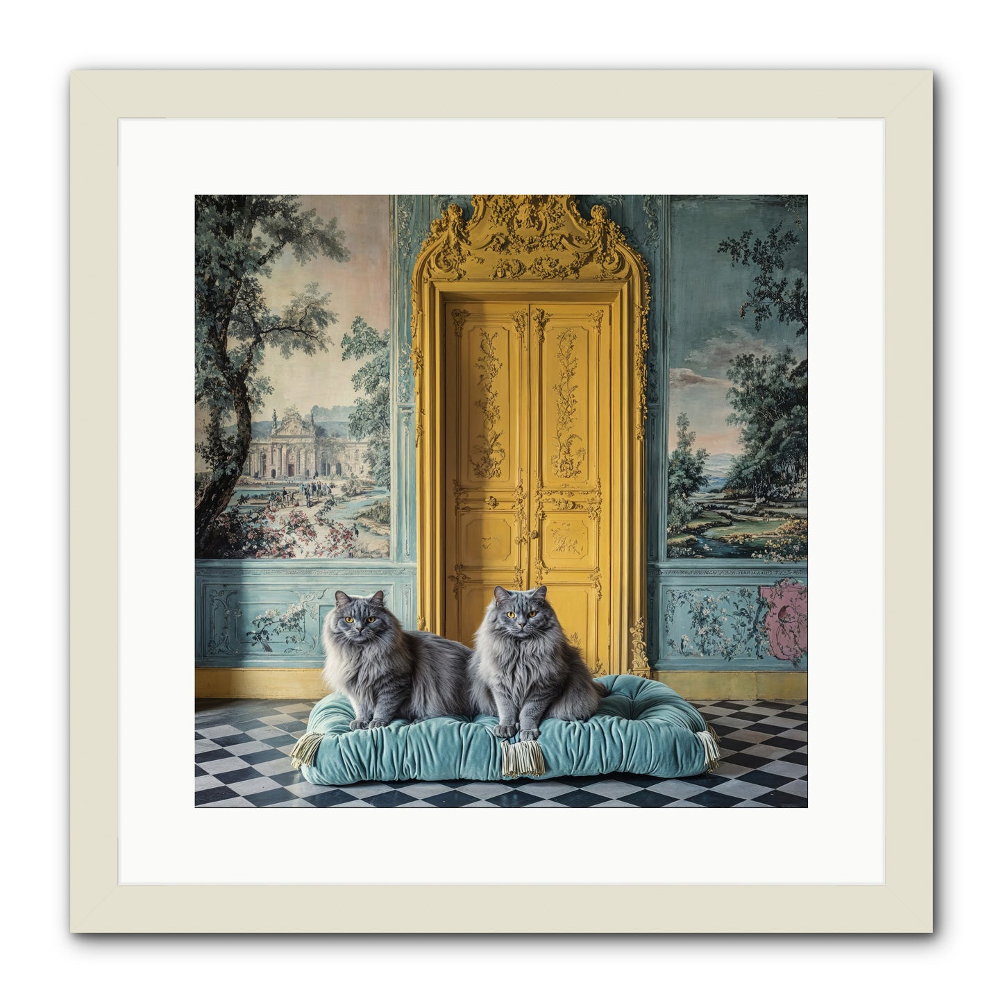 Waiting For Bonaparte -- Framed Print - White 16x16