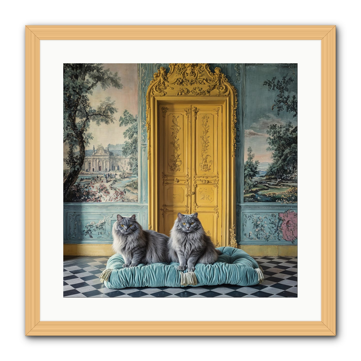 Waiting For Bonaparte -- Framed Print - Natural 20x20