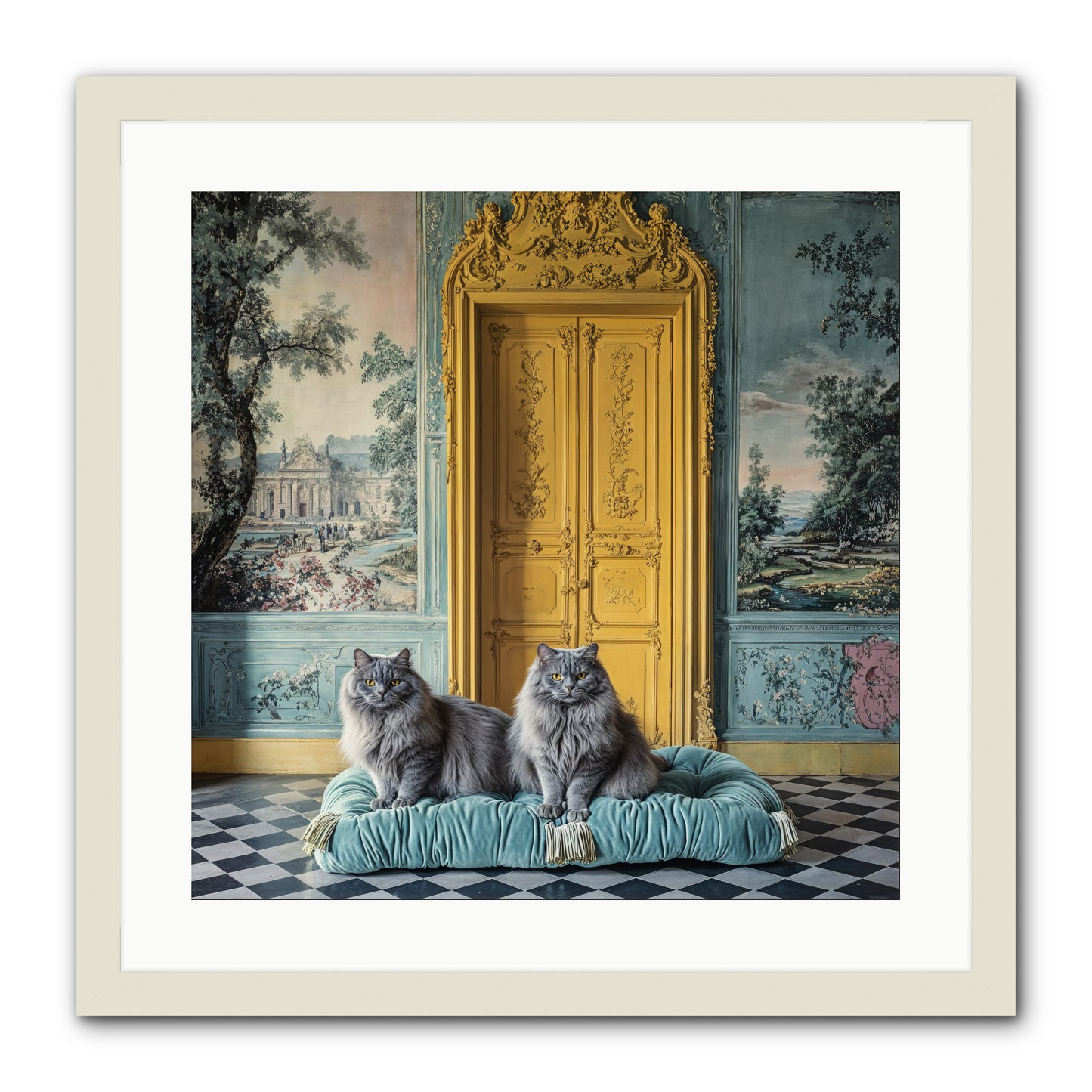 Waiting For Bonaparte -- Framed Print - White 20x20